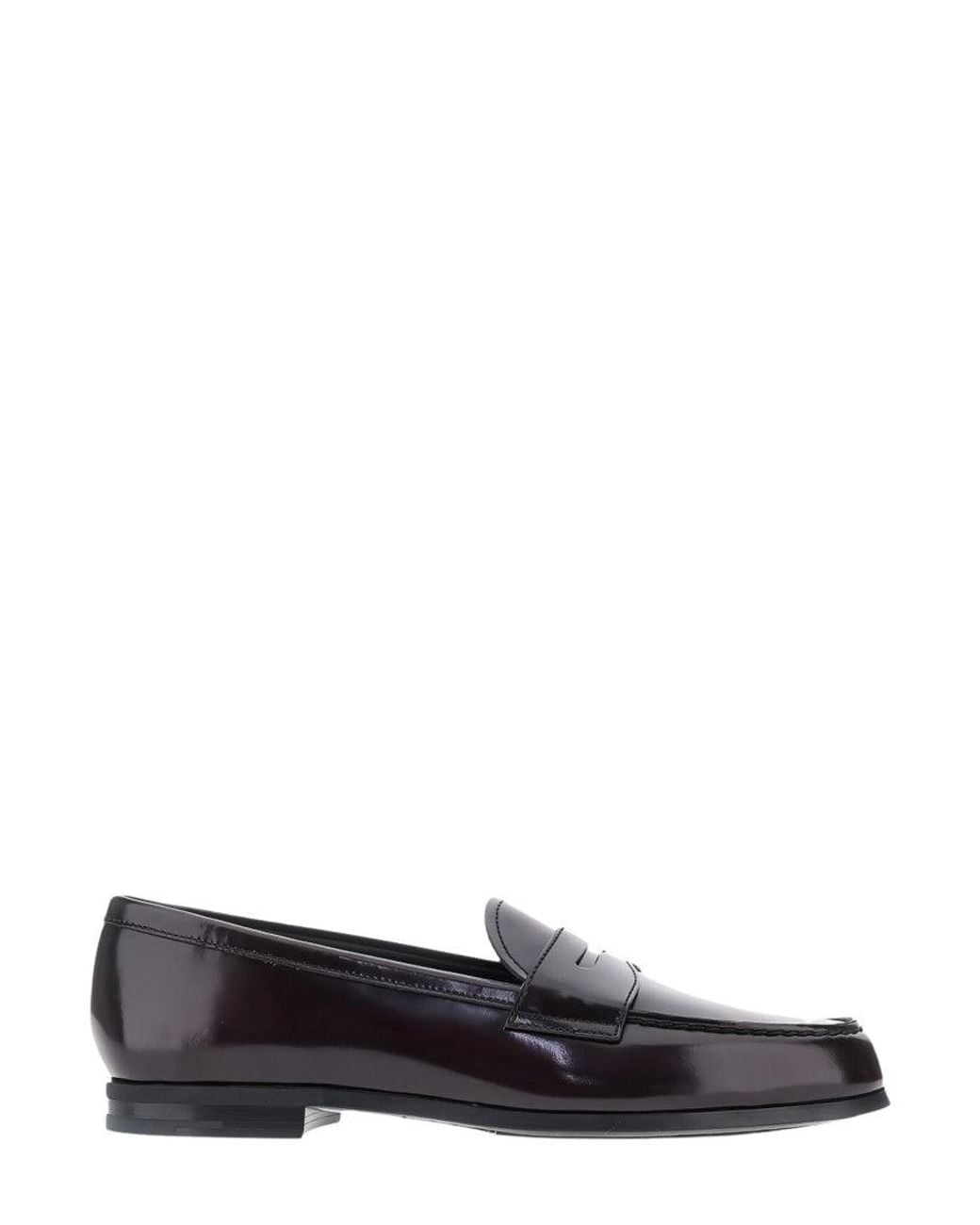 Church's White Leather Loafers