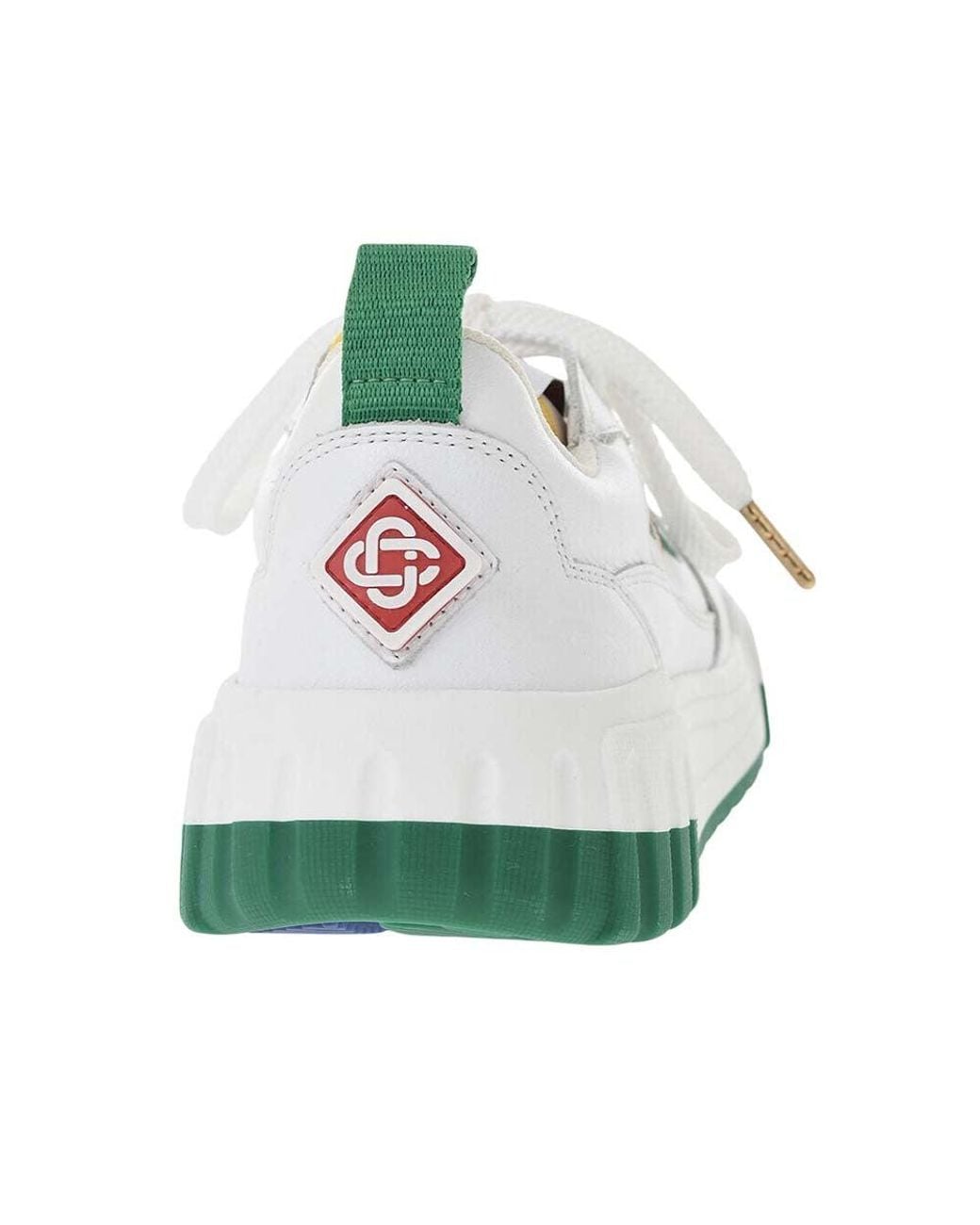 Casablanca White Low Leather Sneakers
