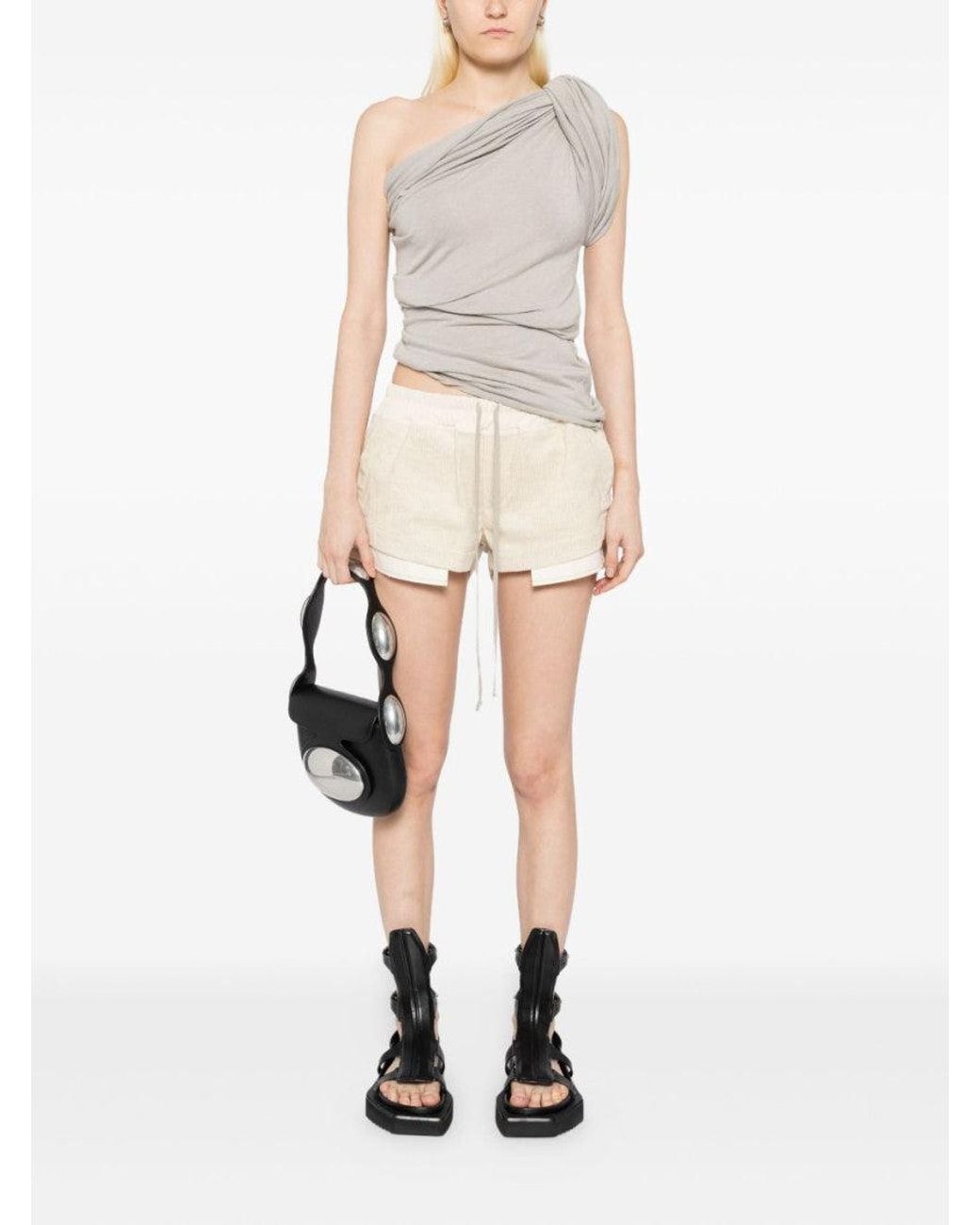Rick Owens White Twist Cotton Top