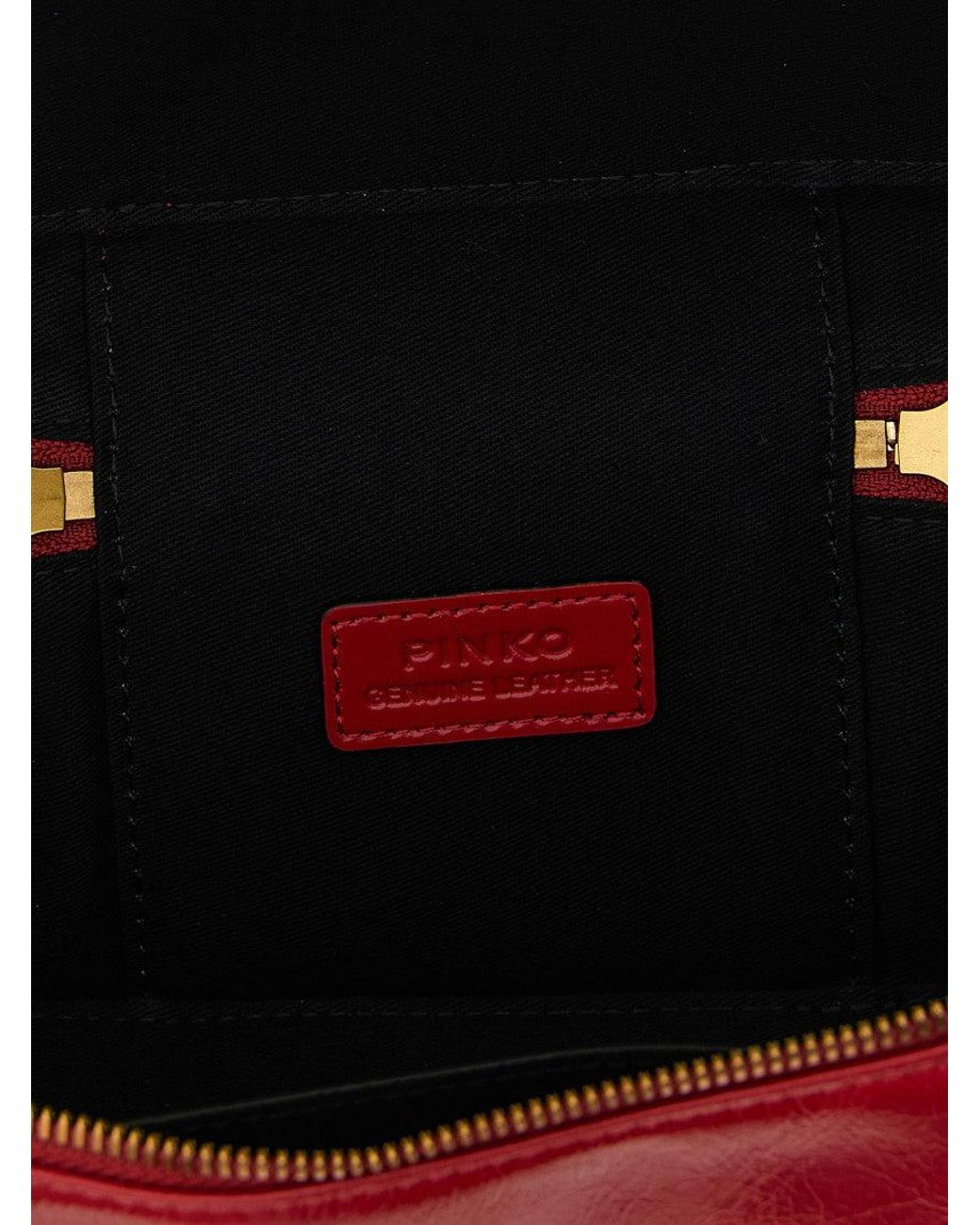 Pinko Red 'Vanity Soft' Mini Crossbody Bag