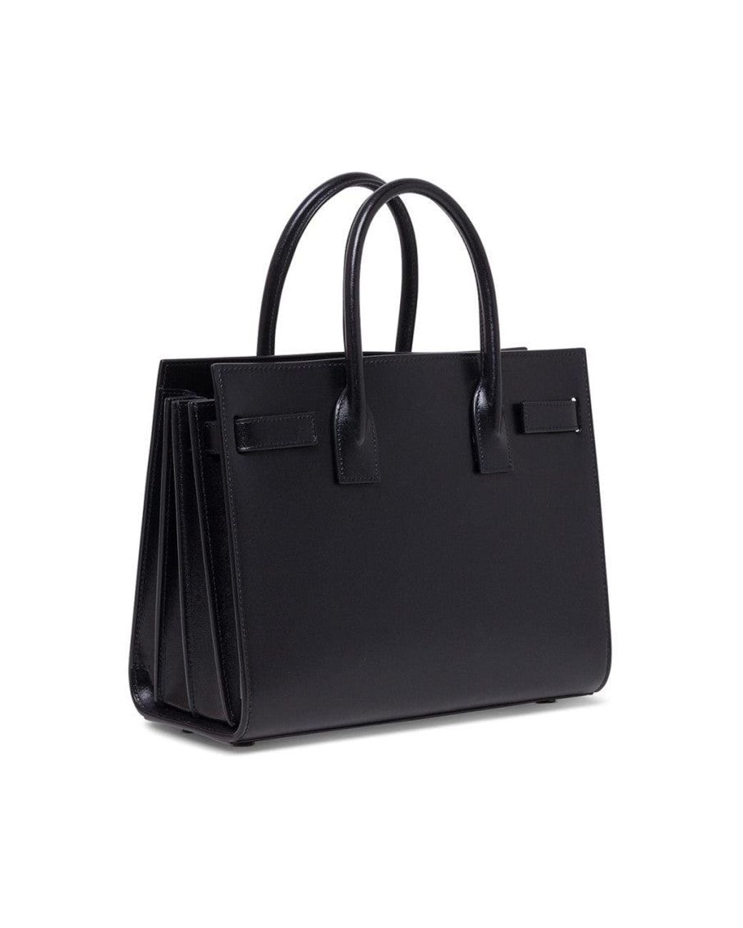 Saint Laurent Black Sac De Jour Small Satchel Bag