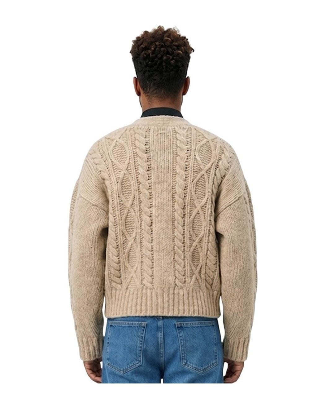 DSquared² Natural V Neck Cardigan for men