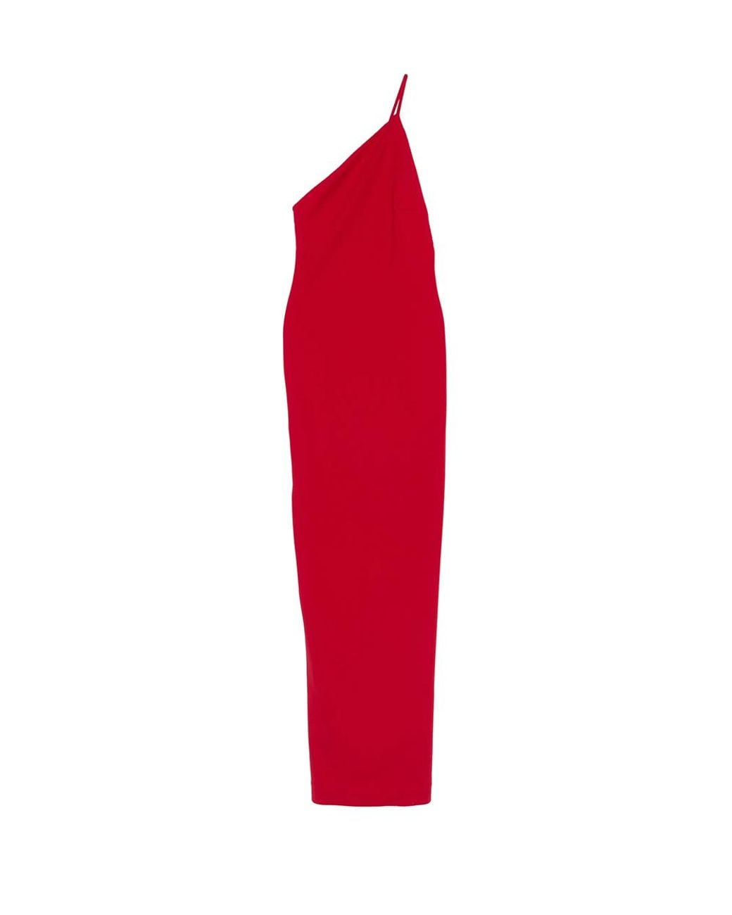 Solace London Red Solid One Shoulder Maxi Dress