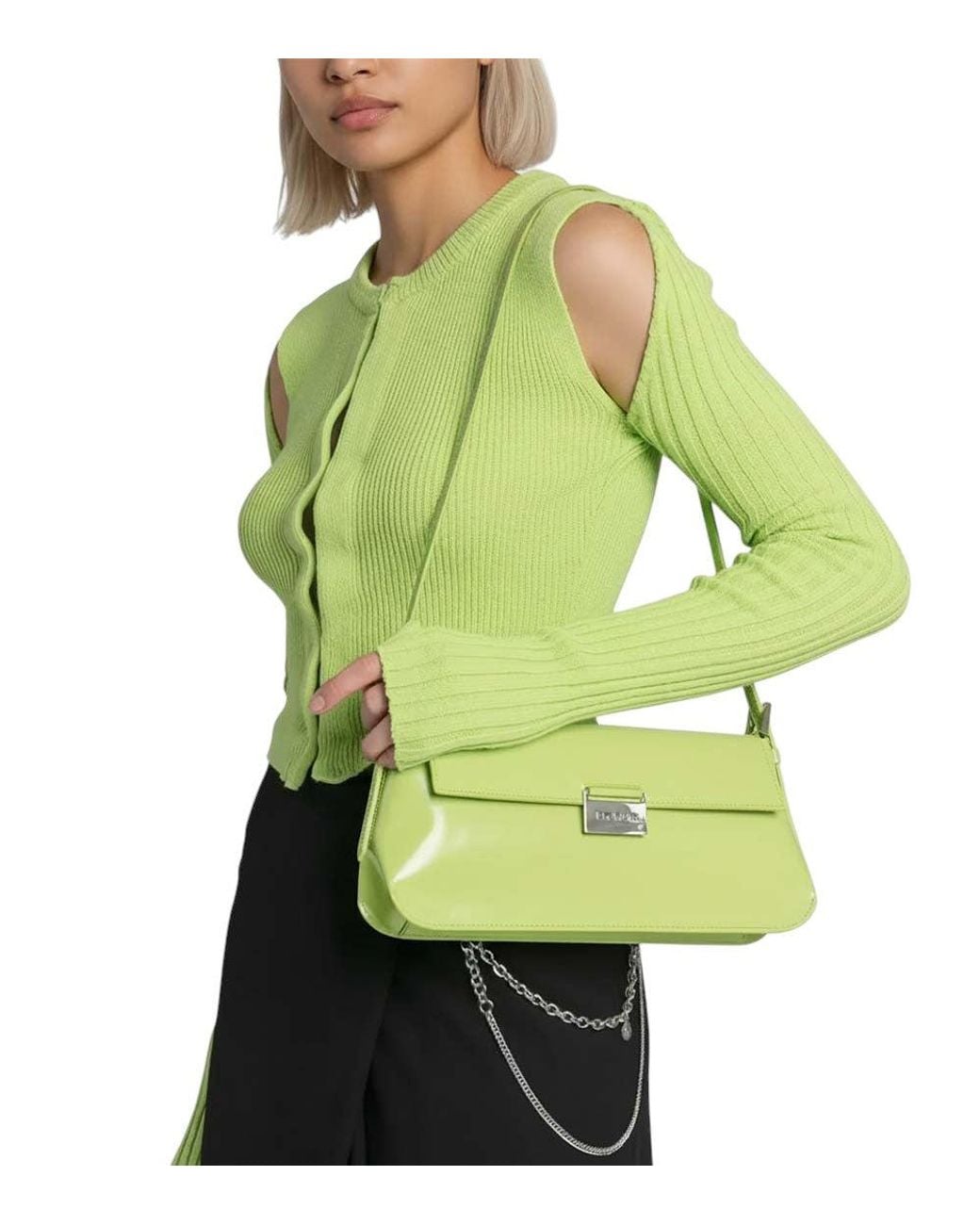 By Far Green Matilda Large Shoulder Bag