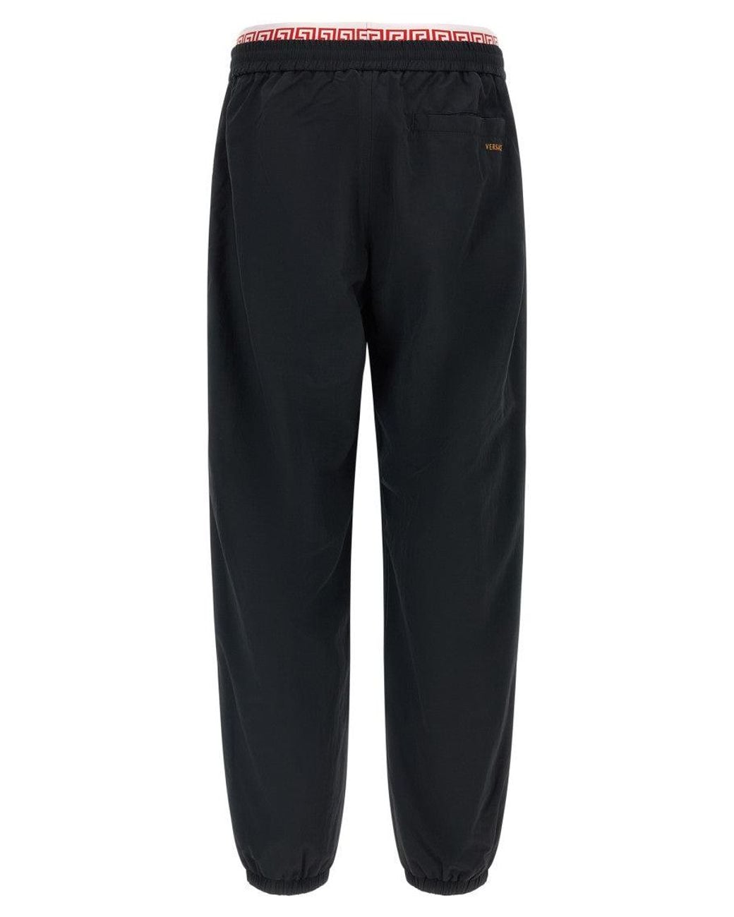 Versace Black Relaxed Joggers for men