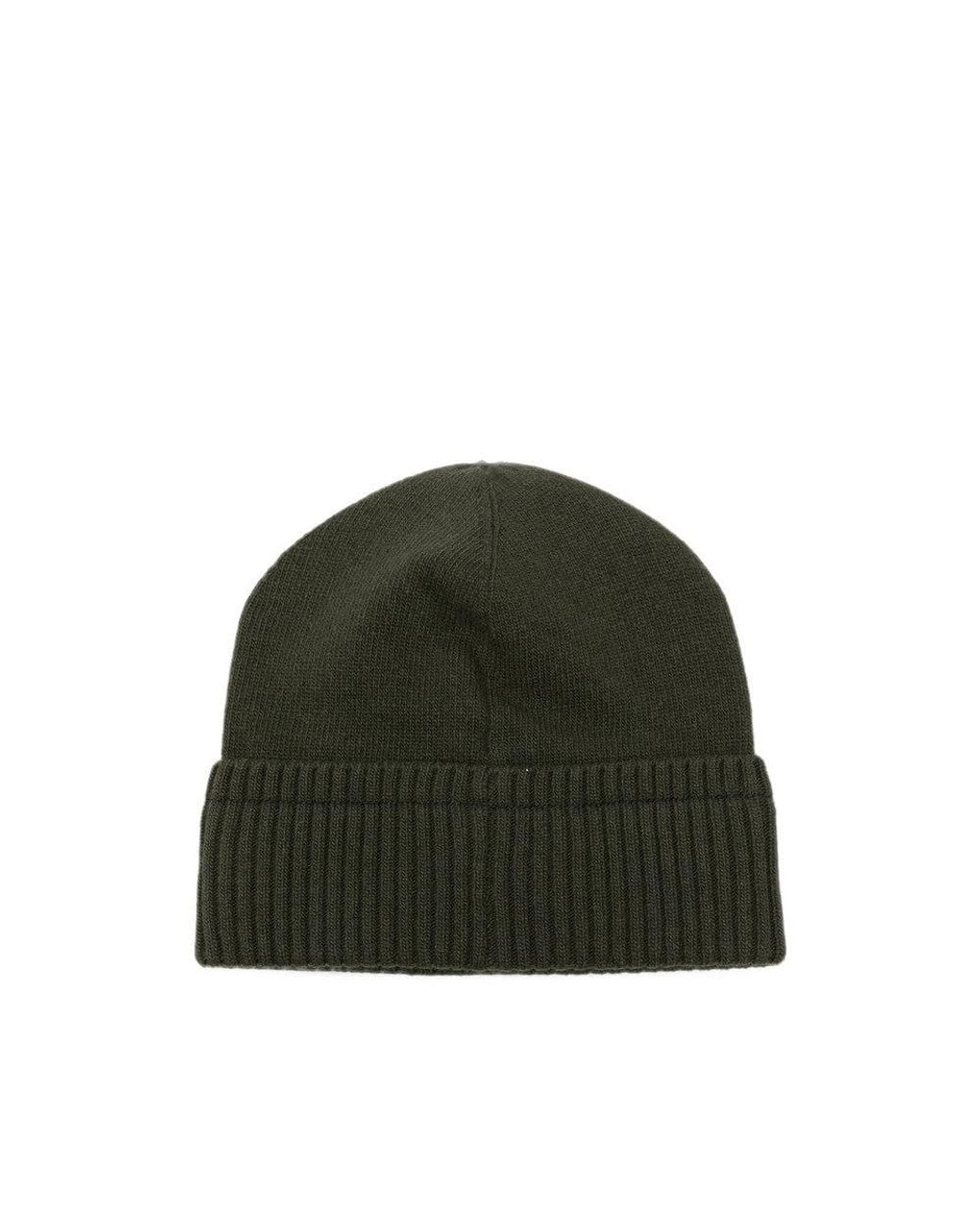 Moncler Green Dark Logo Beanies Cap for men