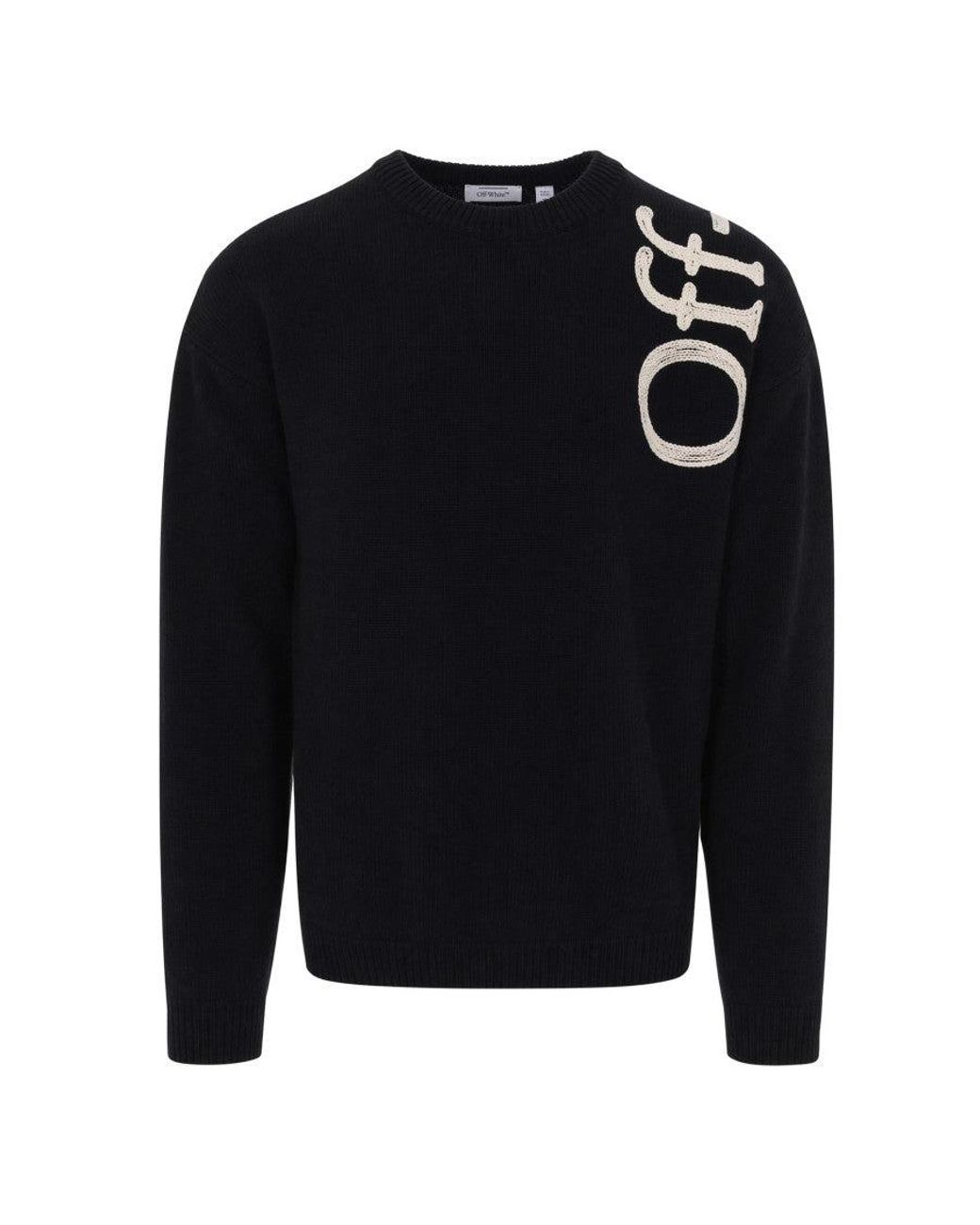 Off-White c/o Virgil Abloh Blue Crew Neck Sweater for men
