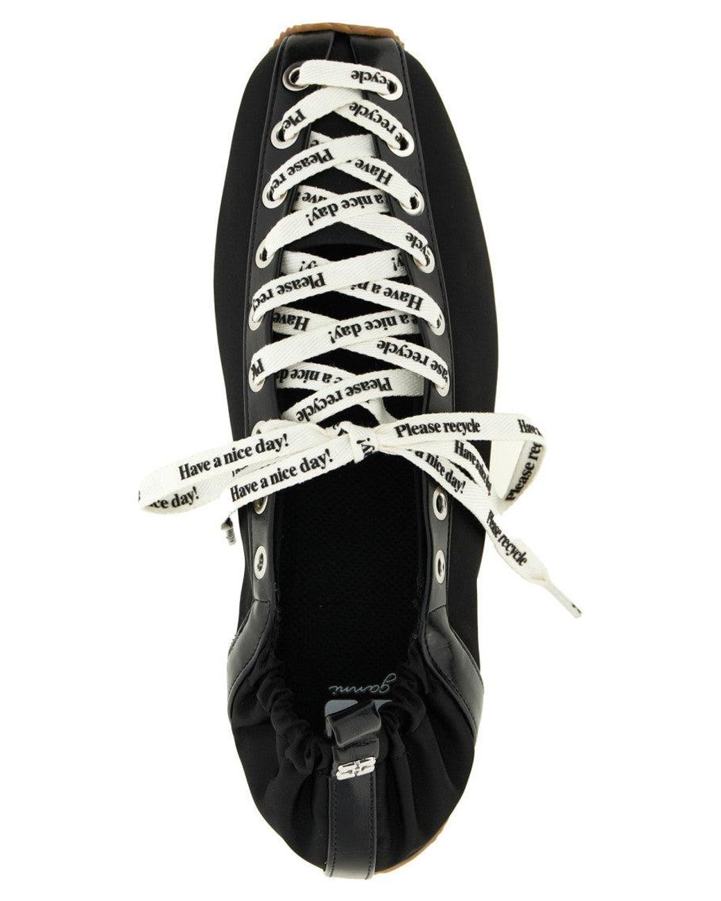Ganni Black Sporty Ballet Sneakers