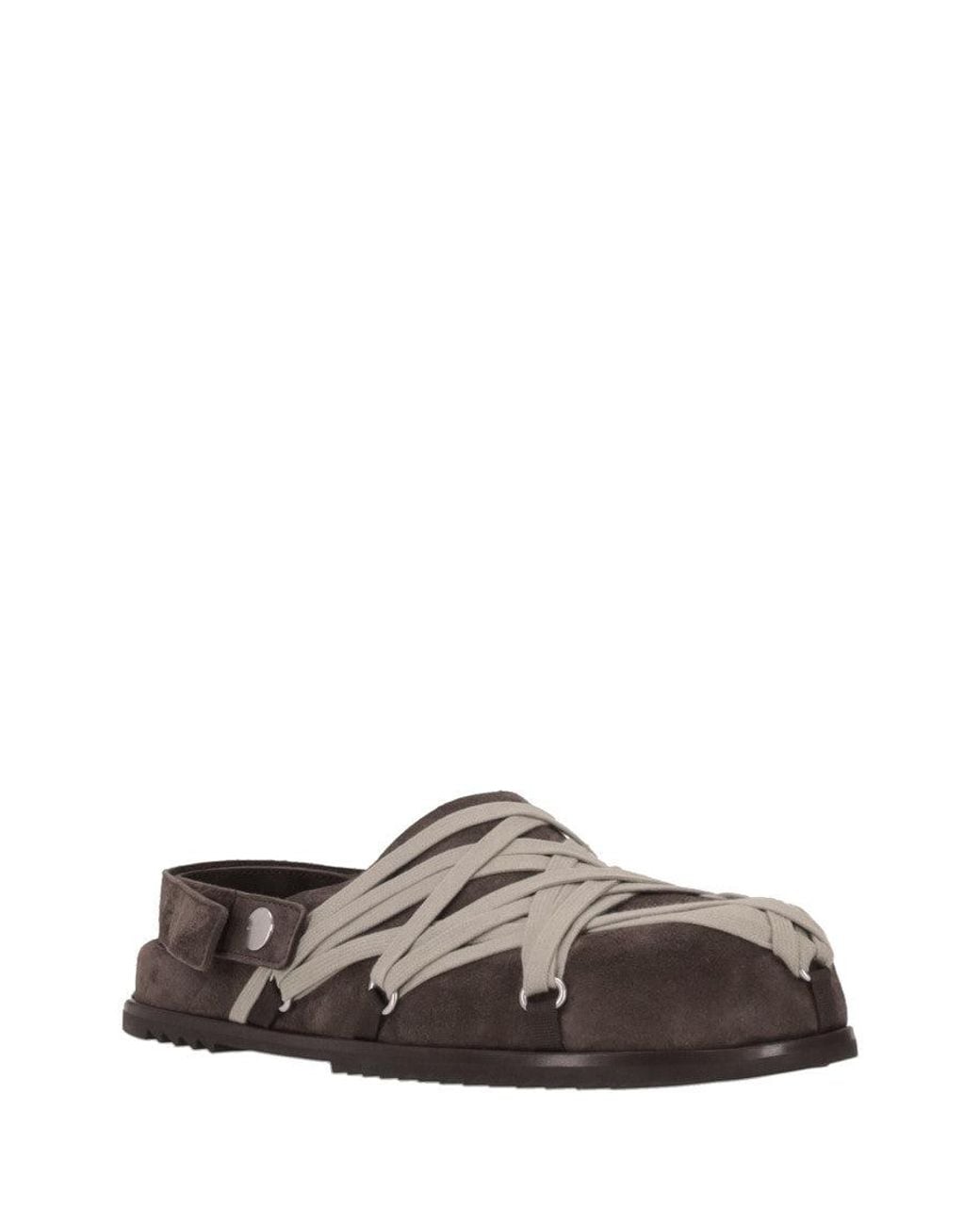 Rick Owens Brown Mega-Lace Sandals