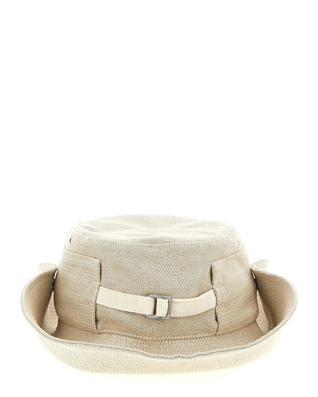 Jacquemus White Bucket Hat for men