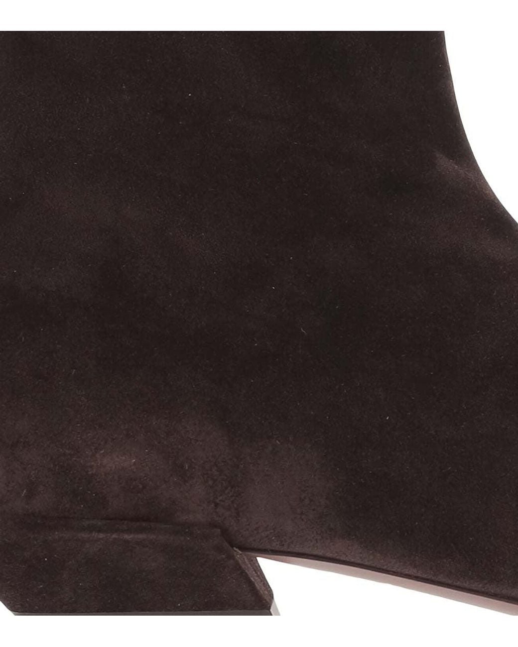 Paris Texas Brown Dark Suede Ankle Boots
