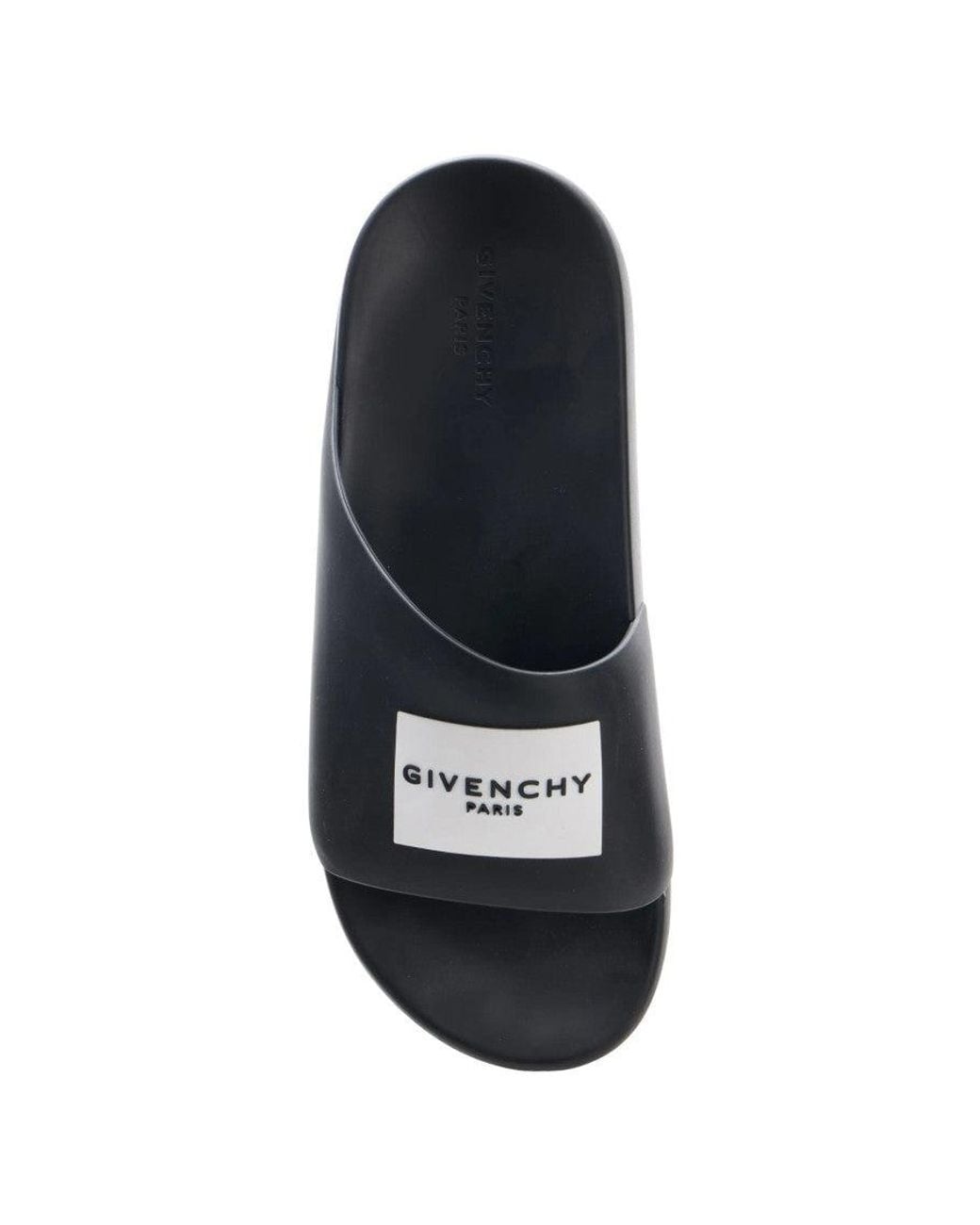 Givenchy White Logo Slides