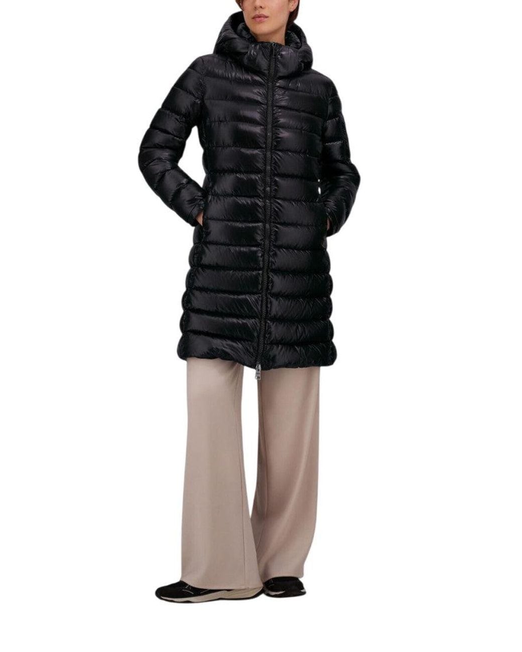 Herno Black Quilted Hood Jacket