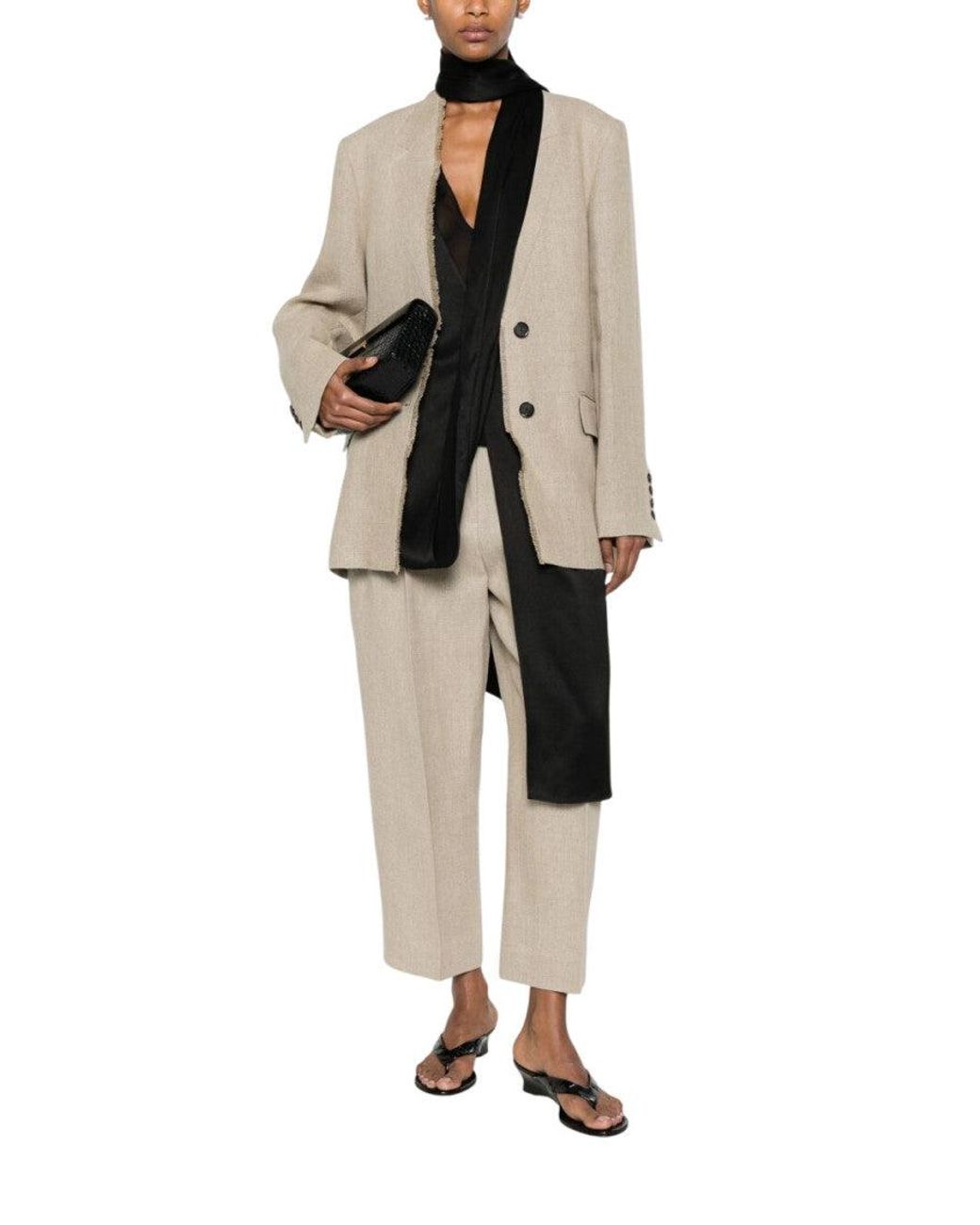Totême White Regular Fit Trouser