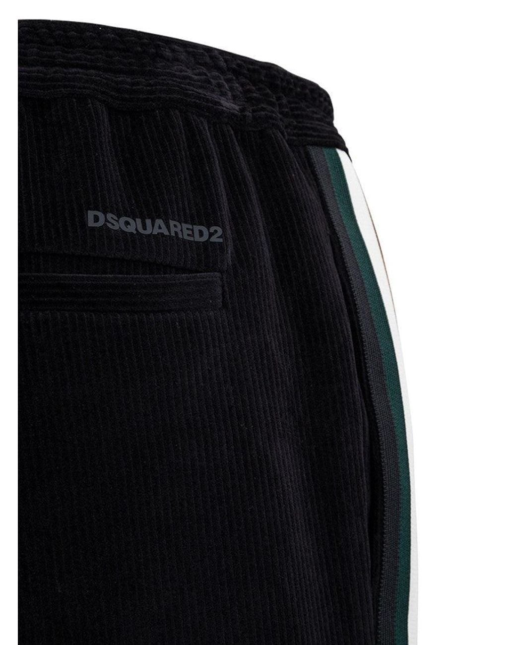 DSquared² Black Relaxed Drawstring Pants