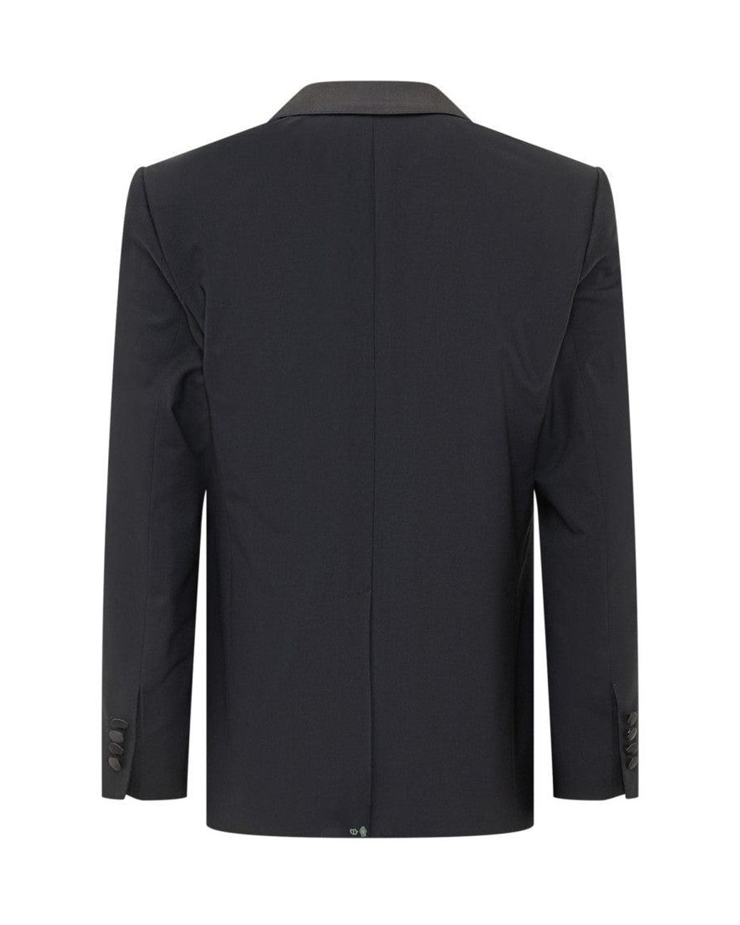 Dolce & Gabbana Blue Solid Peaked Lapel Suit for men