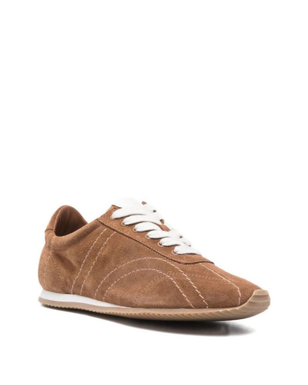 Totême Brown Suede Sneakers