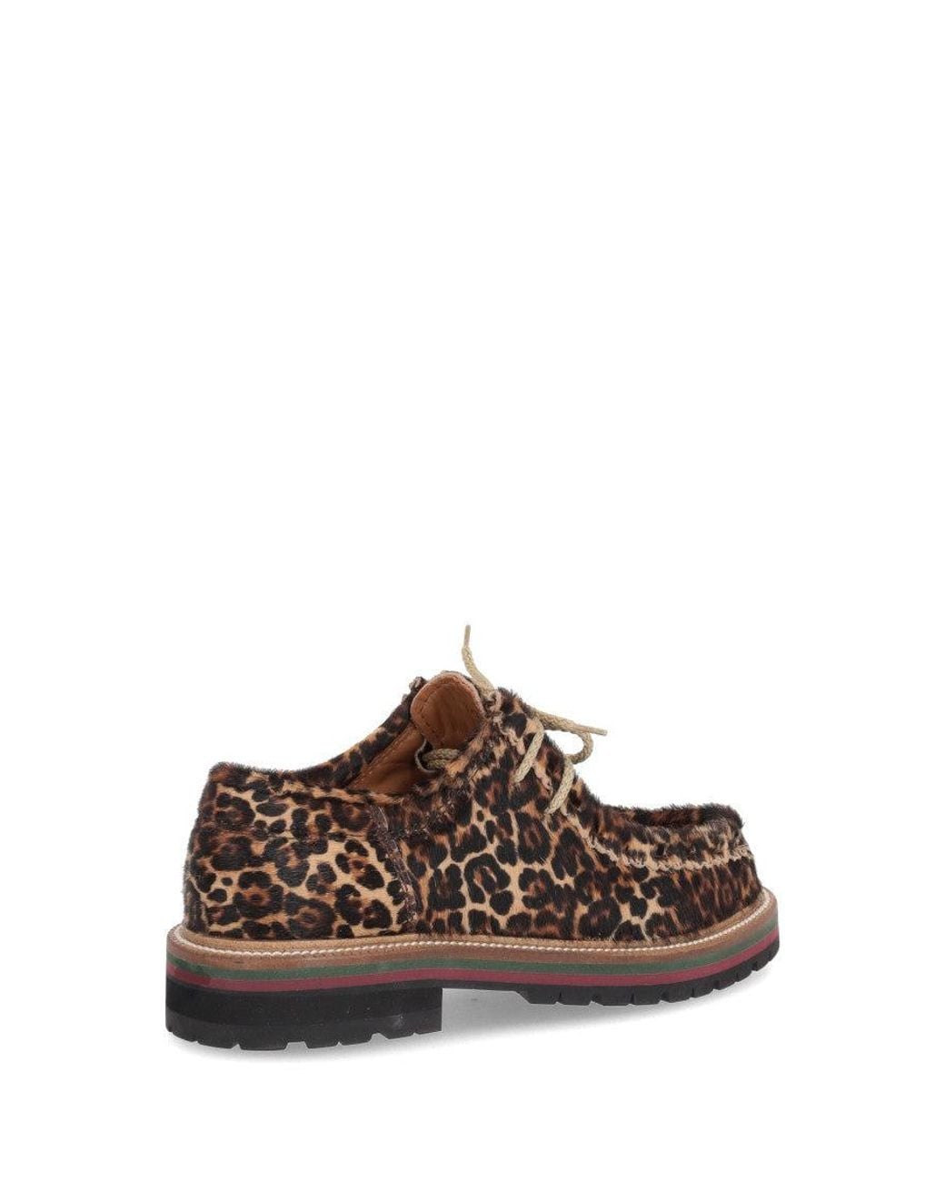 The Bekk Brown Print Round Toe Dress Shoes
