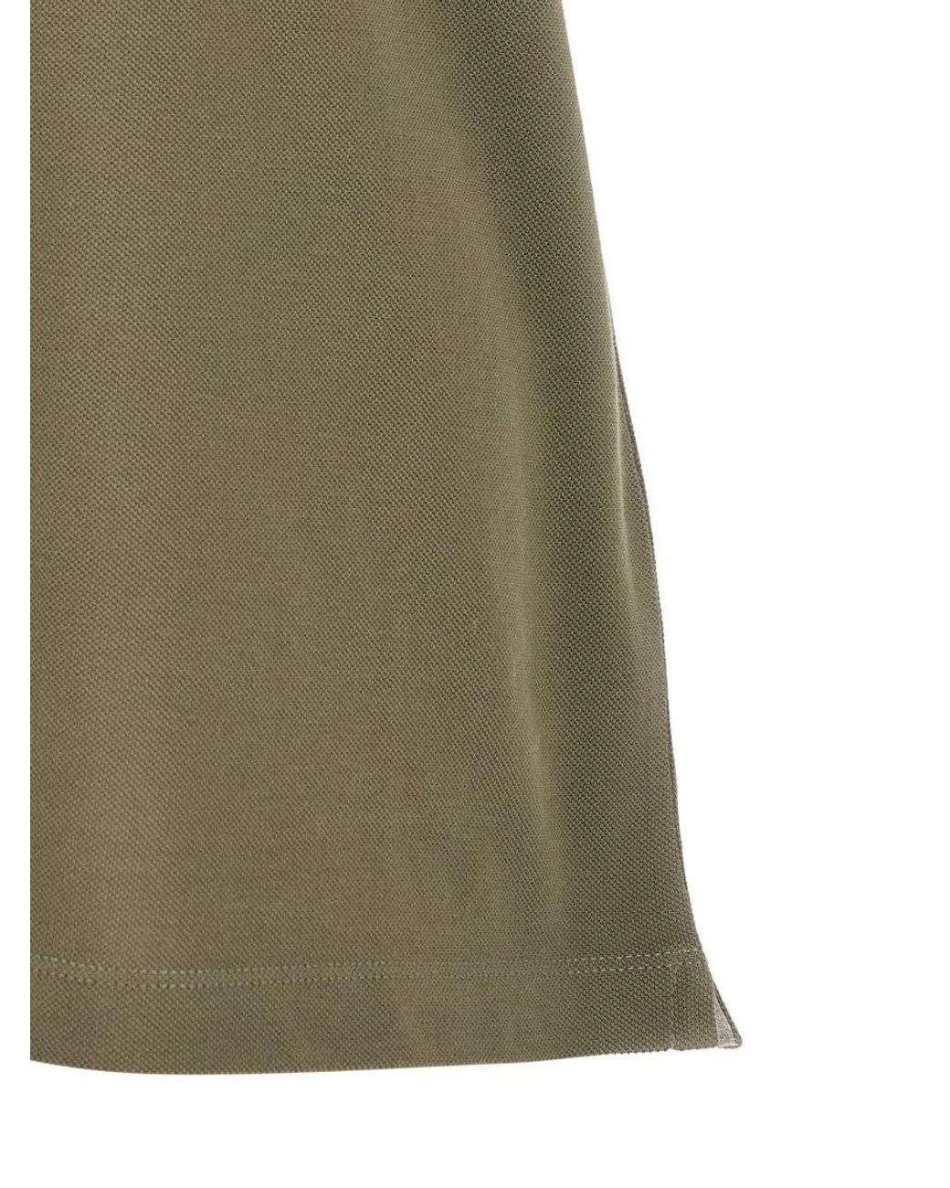 Brunello Cucinelli Green Shirt Collar Polo for men