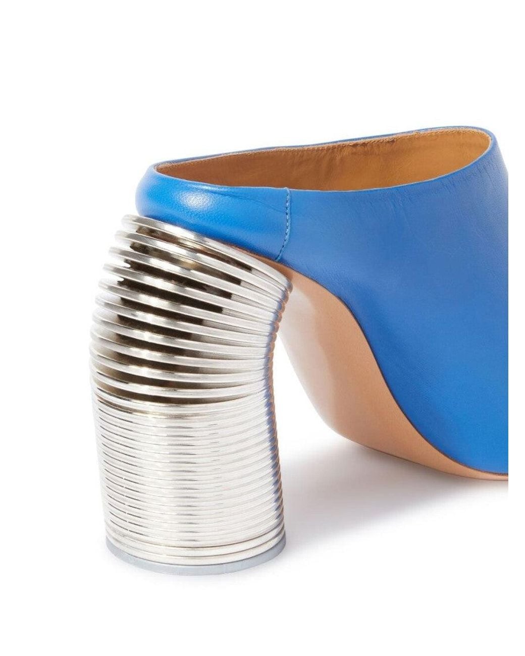 Off-White c/o Virgil Abloh Blue Slip On Heels