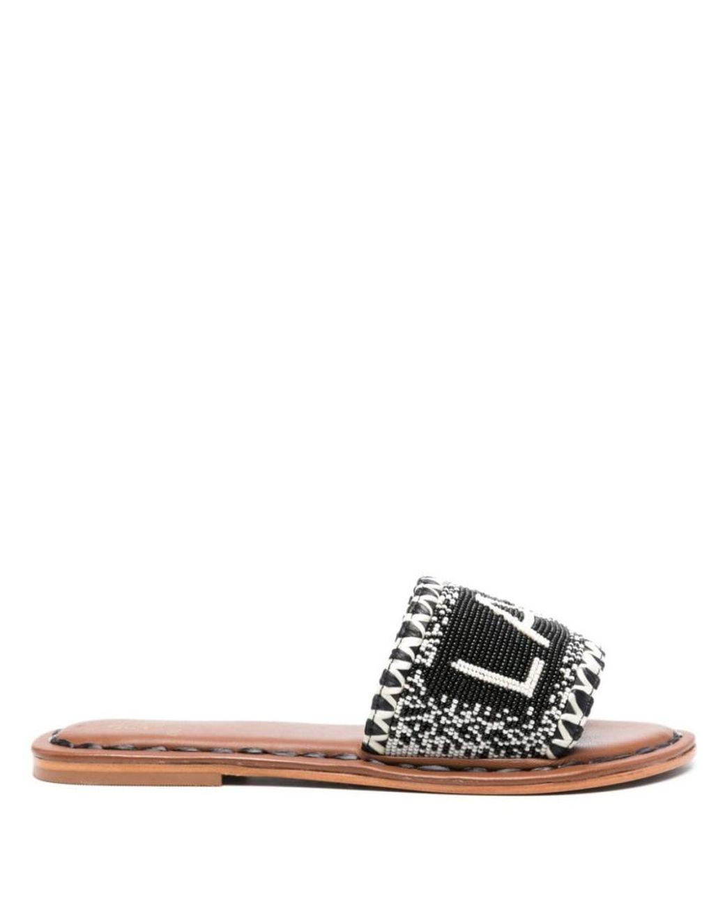 De Siena Black Slip-On Flats