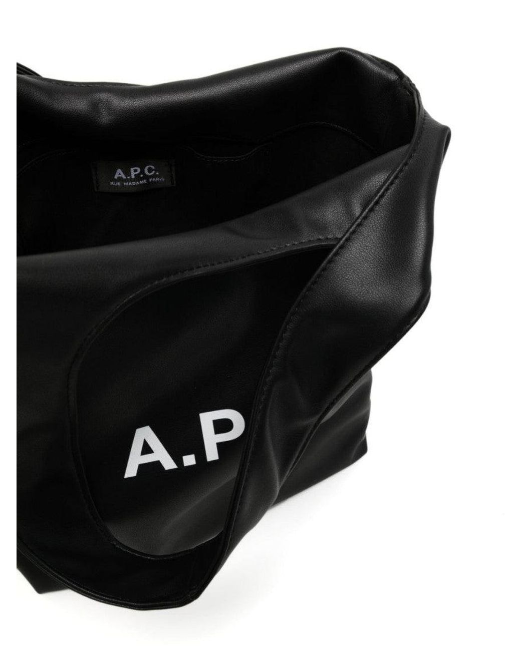 A.P.C. Black Logo Bag