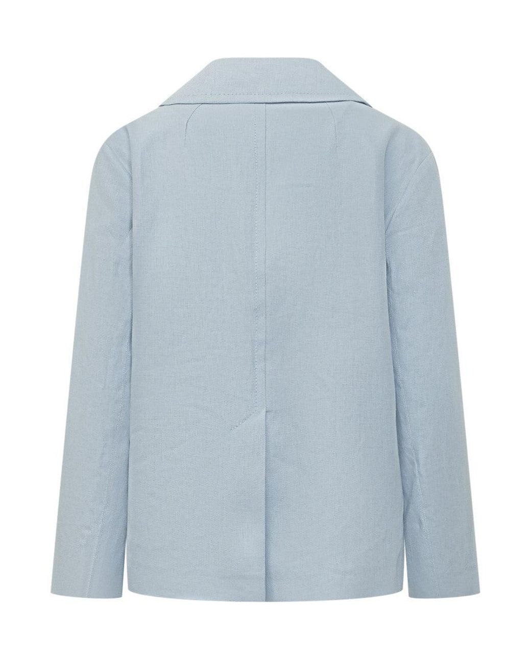 Max Mara Blue Double-Breasted Blazer
