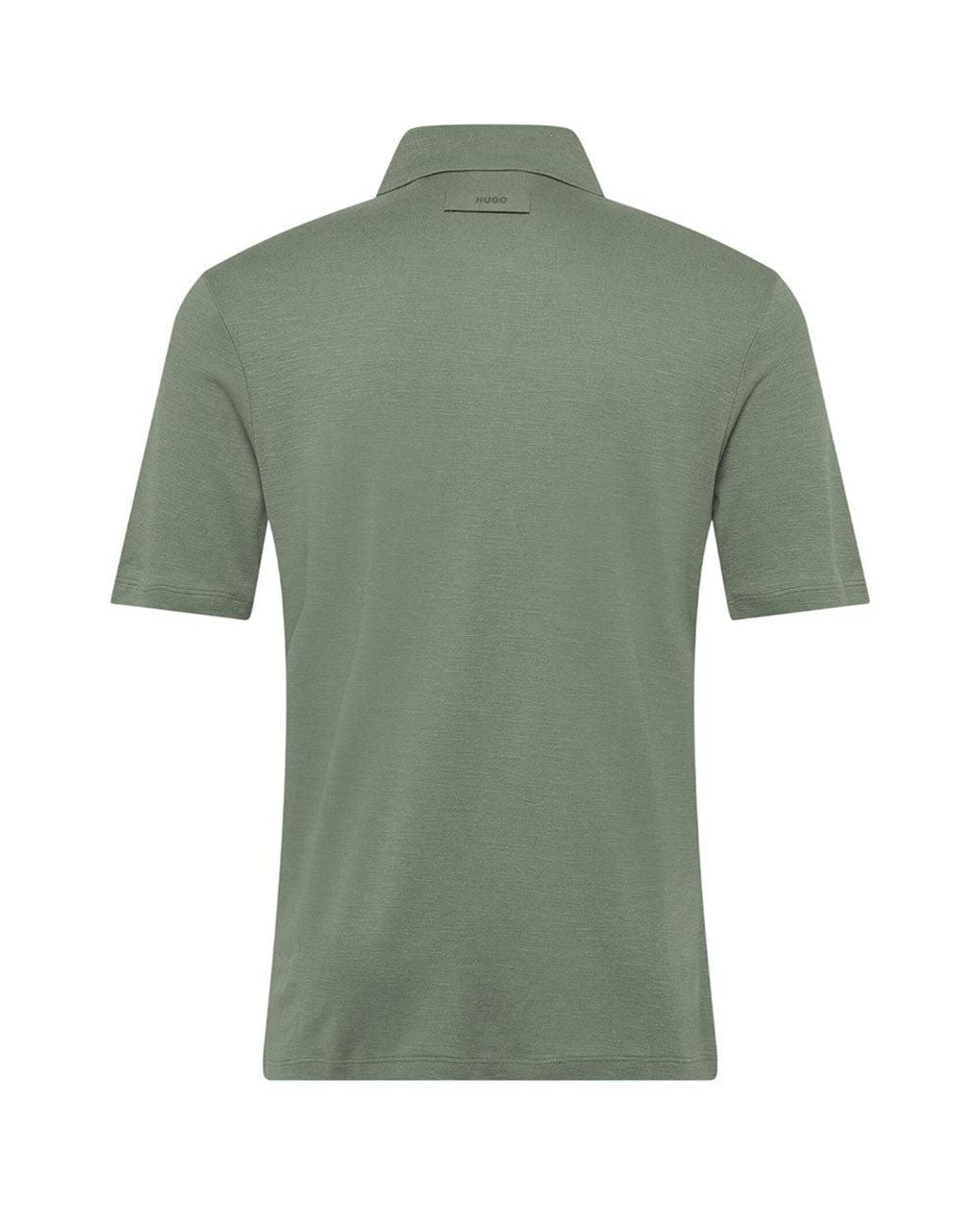 HUGO Green Shirt Collar Polo for men