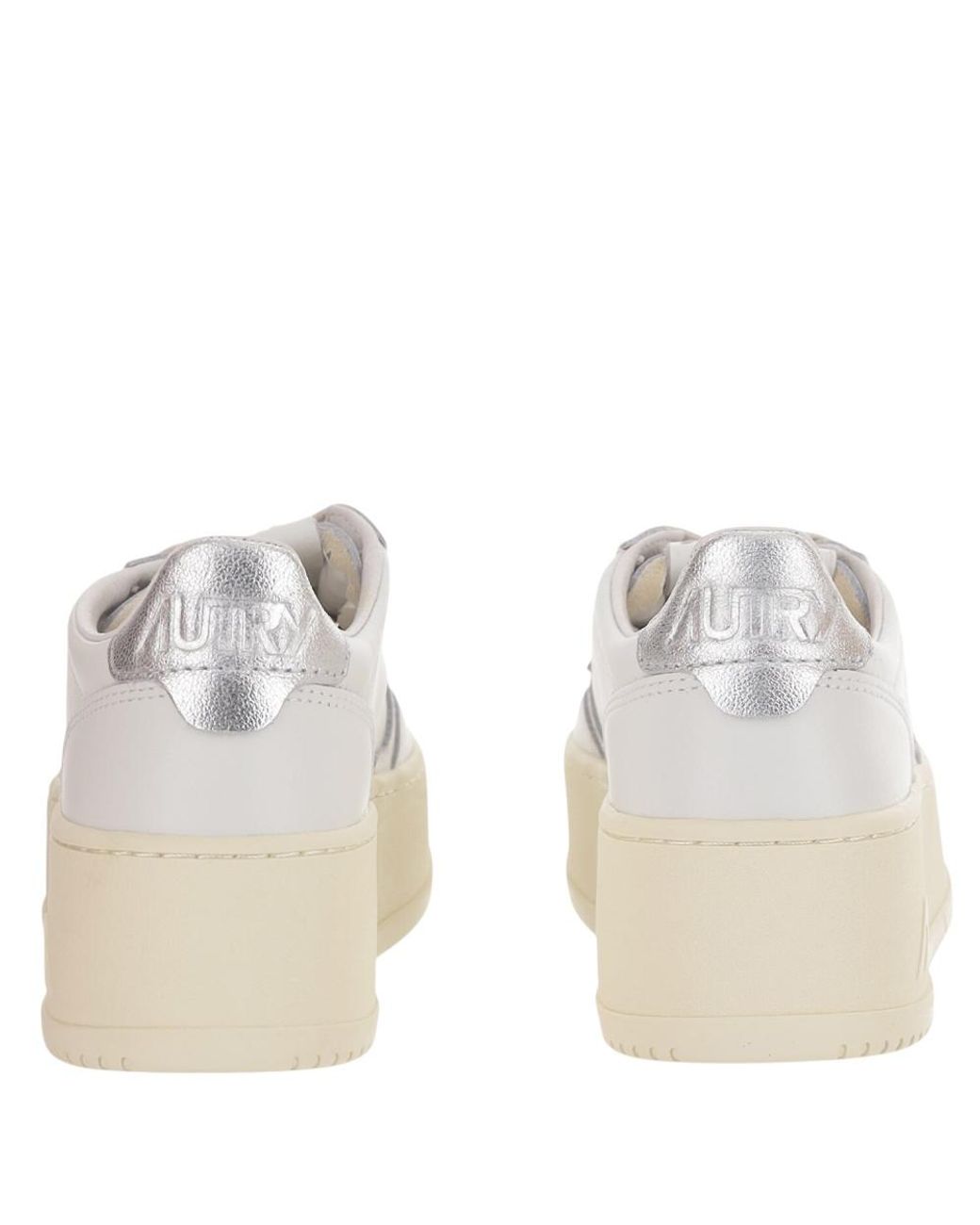 Autry White Medalist Platform Sneakers