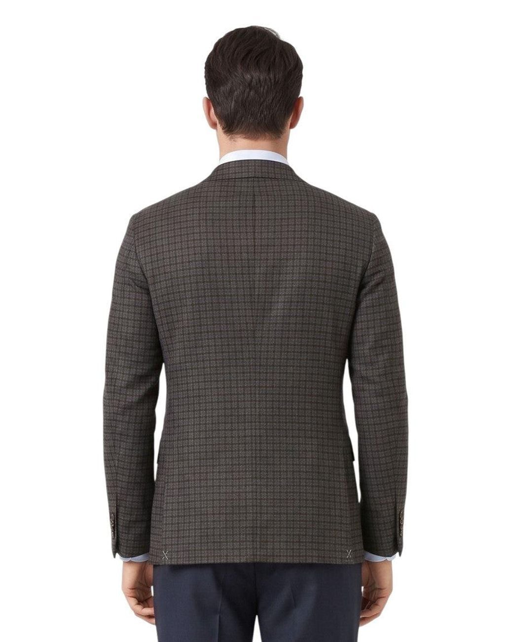Corneliani Black Double Breasted Blazer for men