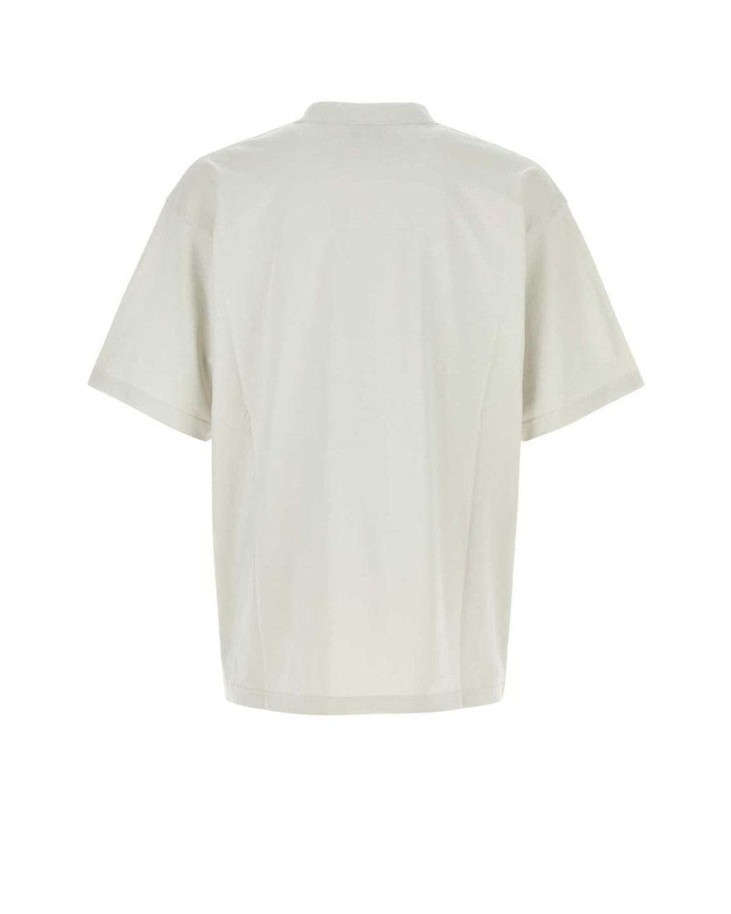 Balenciaga White Off Cotton Oversize T-Shirt for men
