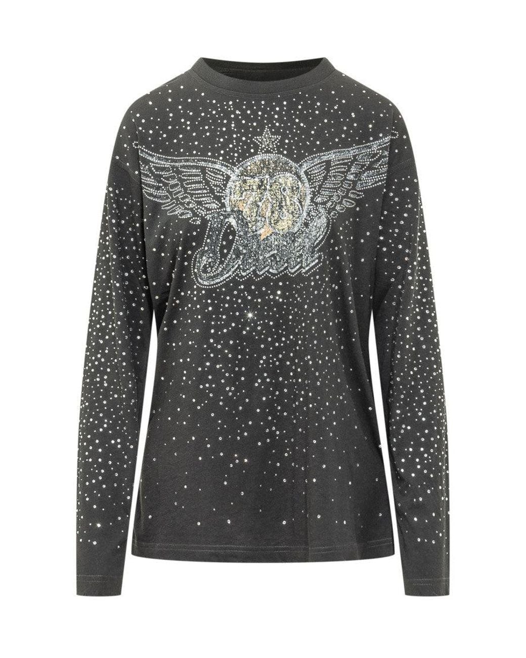 DIESEL Gray Crew Neck T-Shirt for men