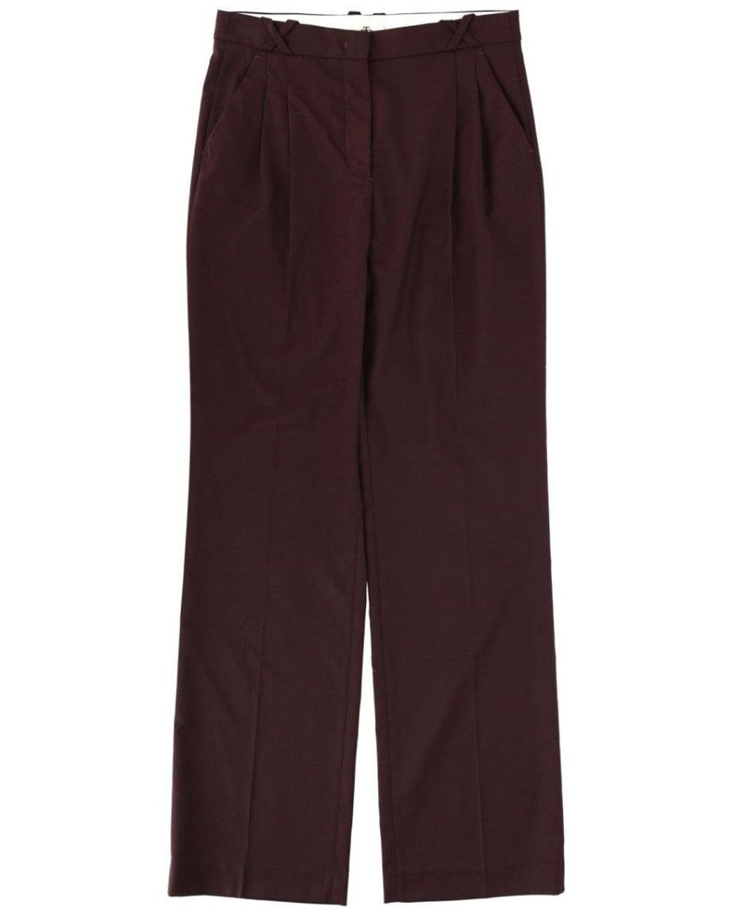 THE GARMENT Purple Tailored Pleated Pant