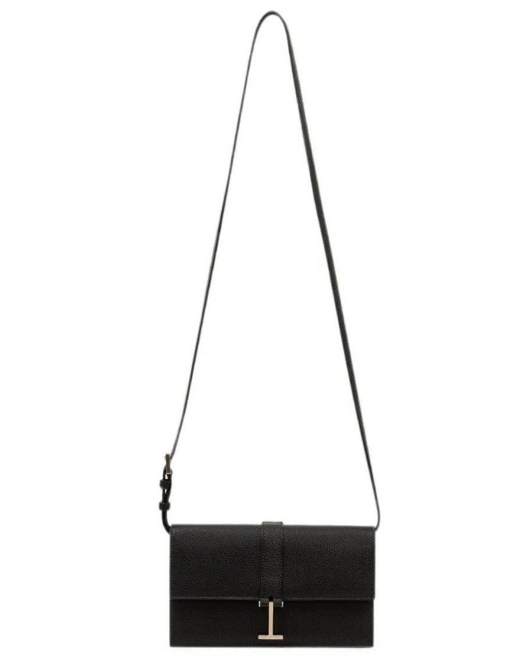 Tom Ford Black T Logo Clutch