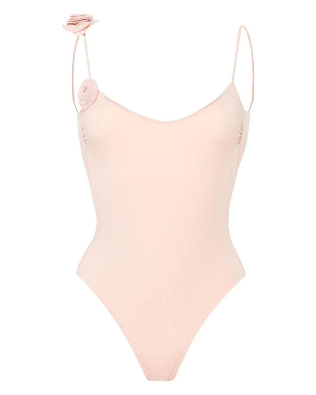 LaRevêche Pink Solid Swimwear
