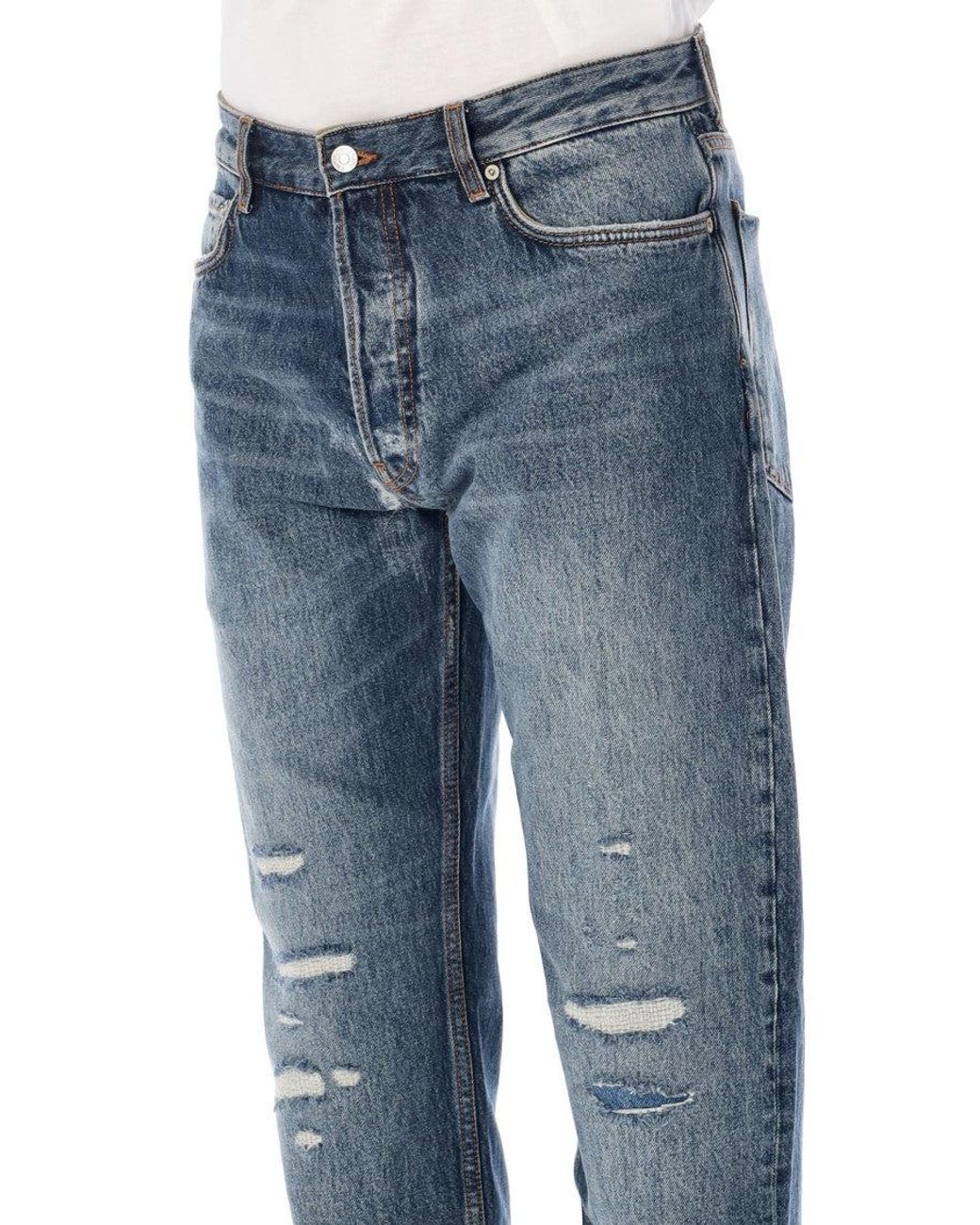 Emporio Armani Blue Mid Rise Jeans for men