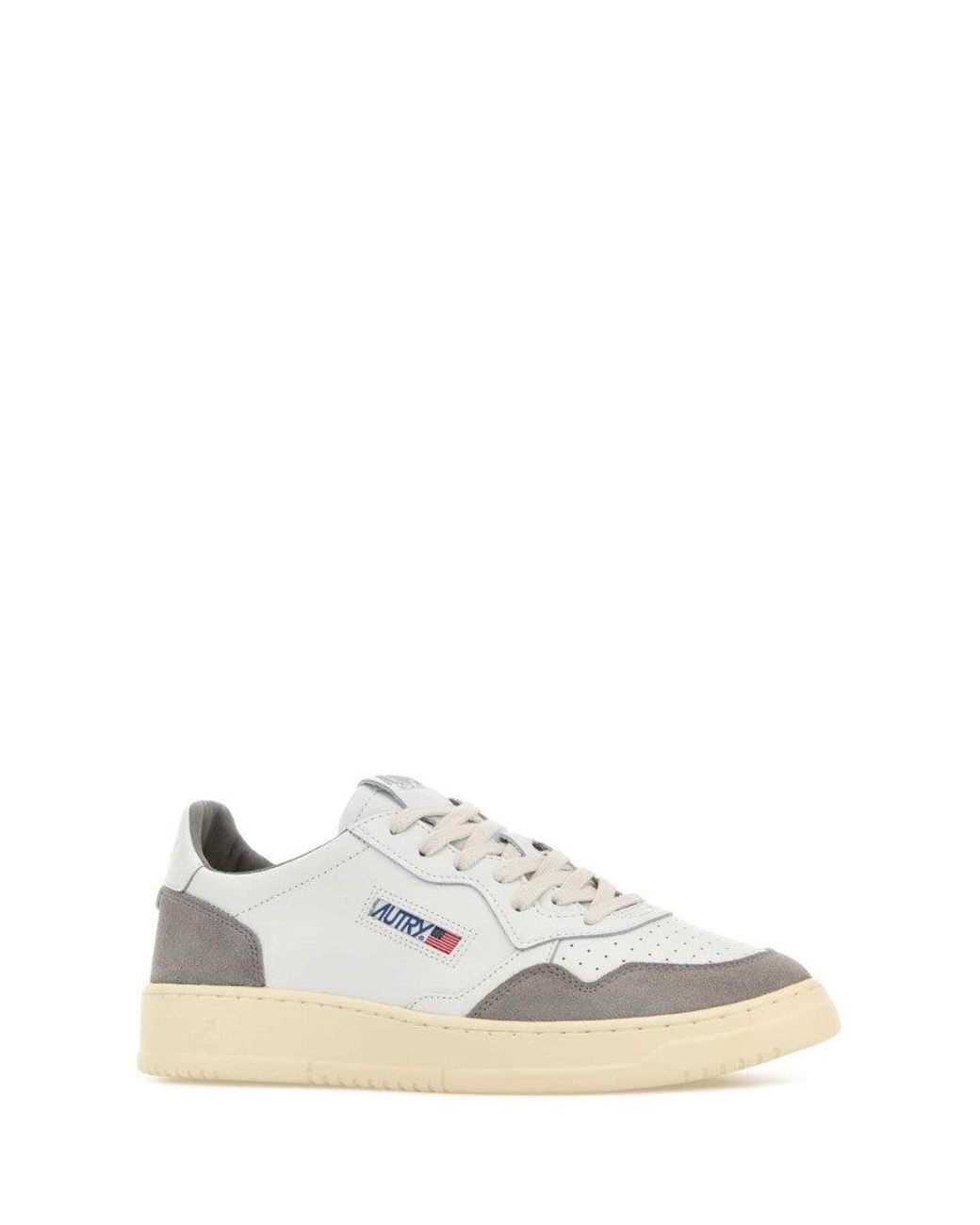 Autry White Color Block Sneakers for men