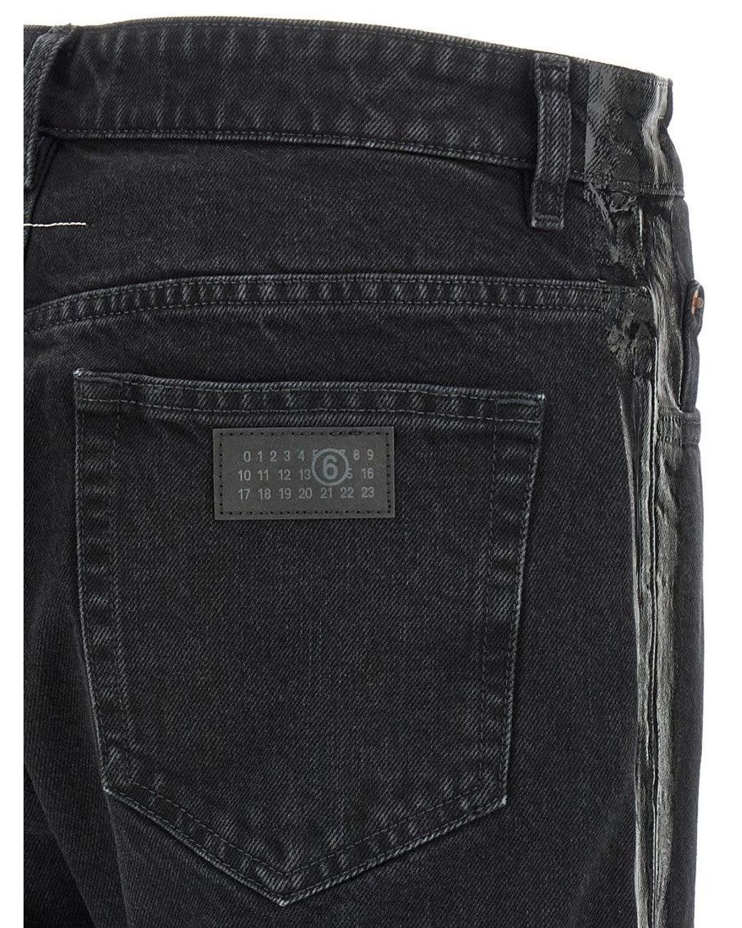 MM6 by Maison Margiela Black Denim Jeans for men