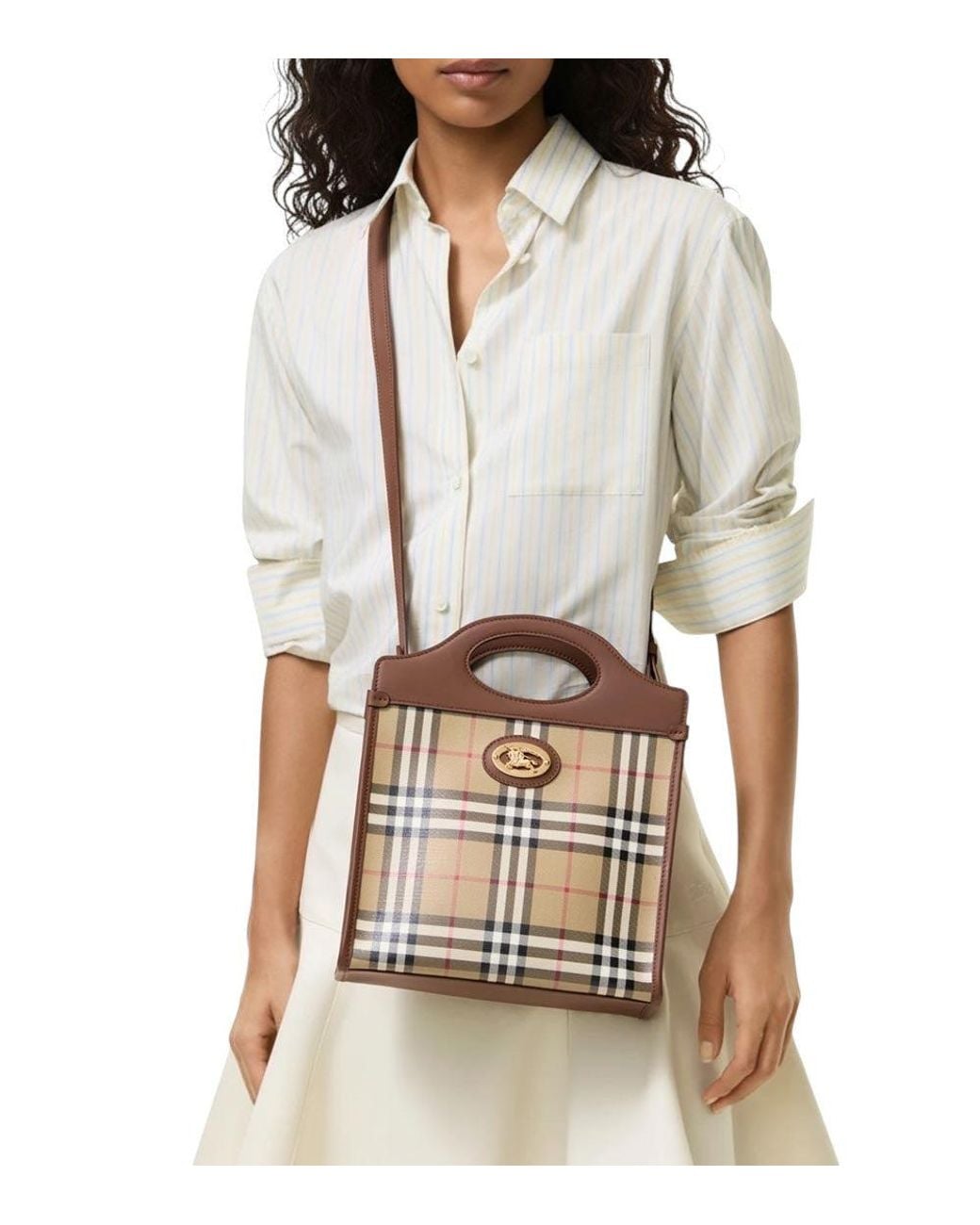 Burberry Brown Pocket Mini Tote
