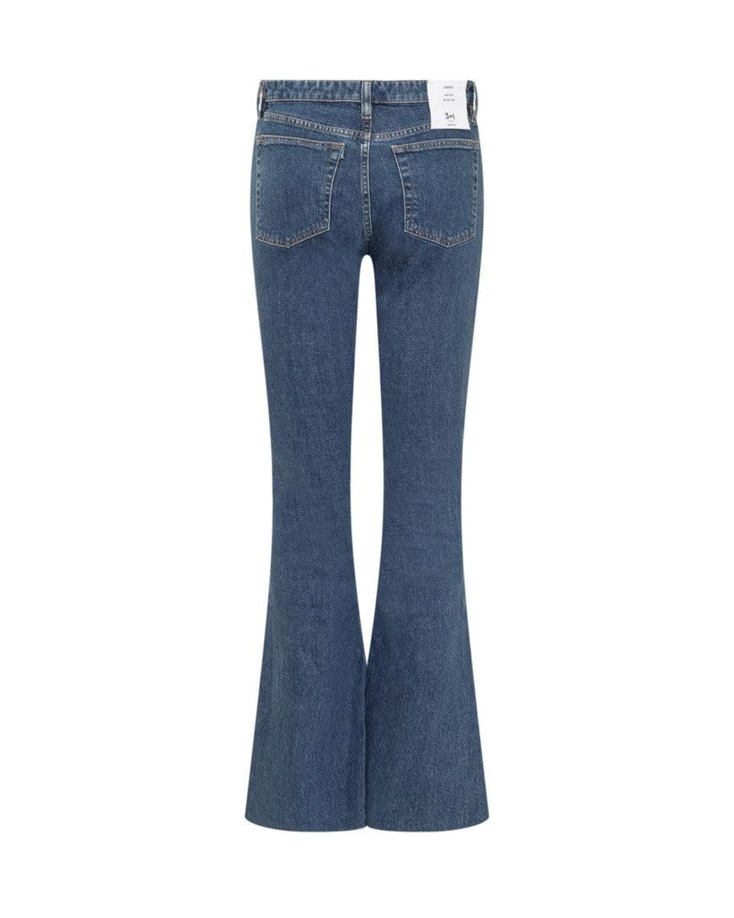 3x1 Blue Flared High Rise Jeans
