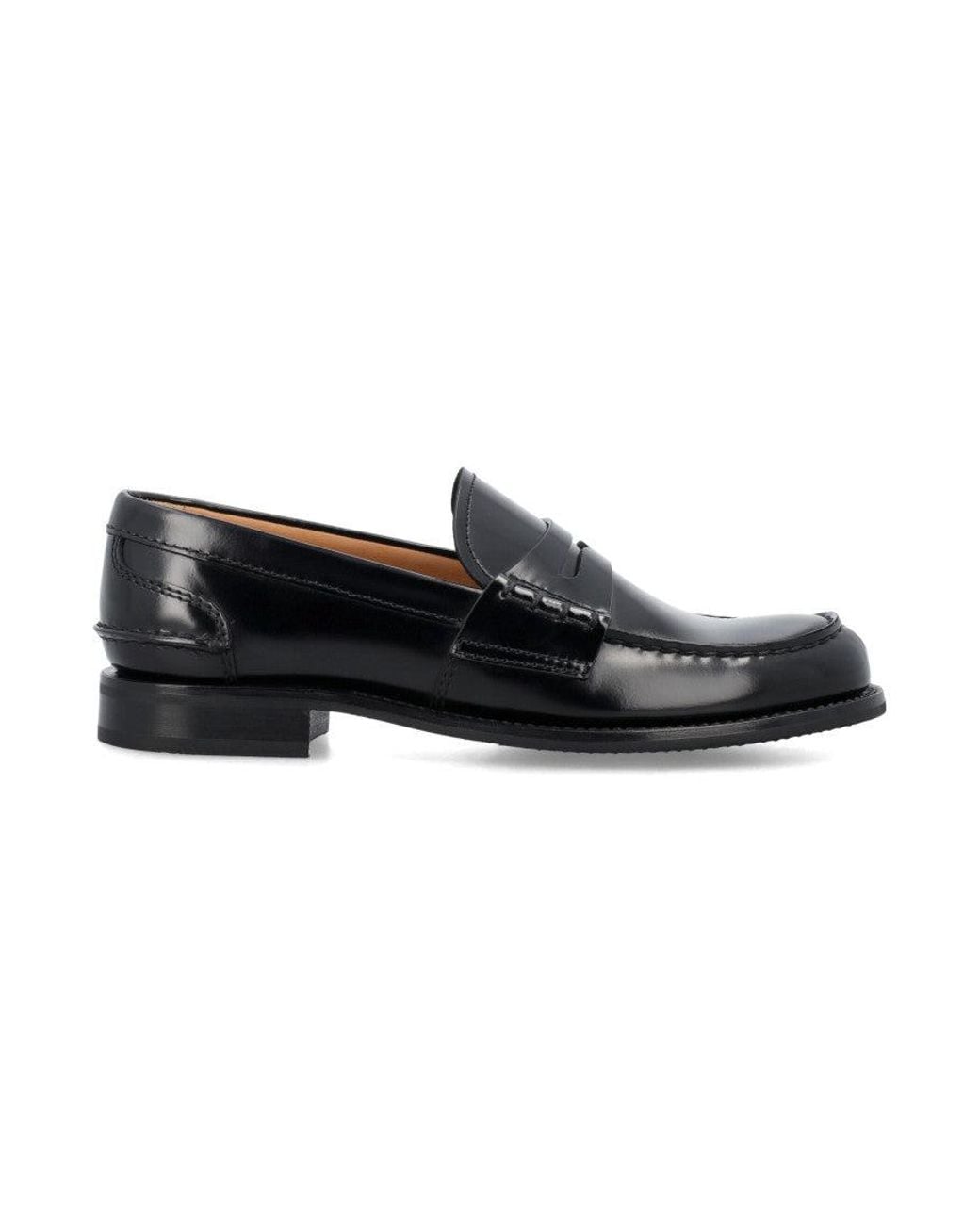 Church's Black Leather Loafers