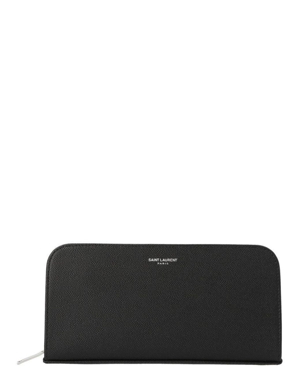 Saint Laurent Black Logo Wallet for men
