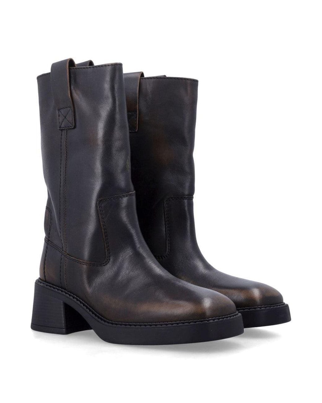 Miista Black Leather Boots