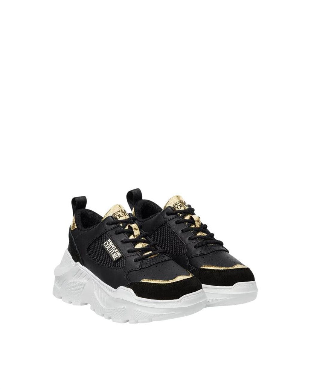 Versace Jeans Couture Black Logo Speedtrack Sneakers