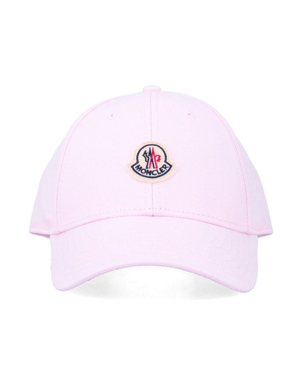 Moncler Pink Logo Baseball Hat