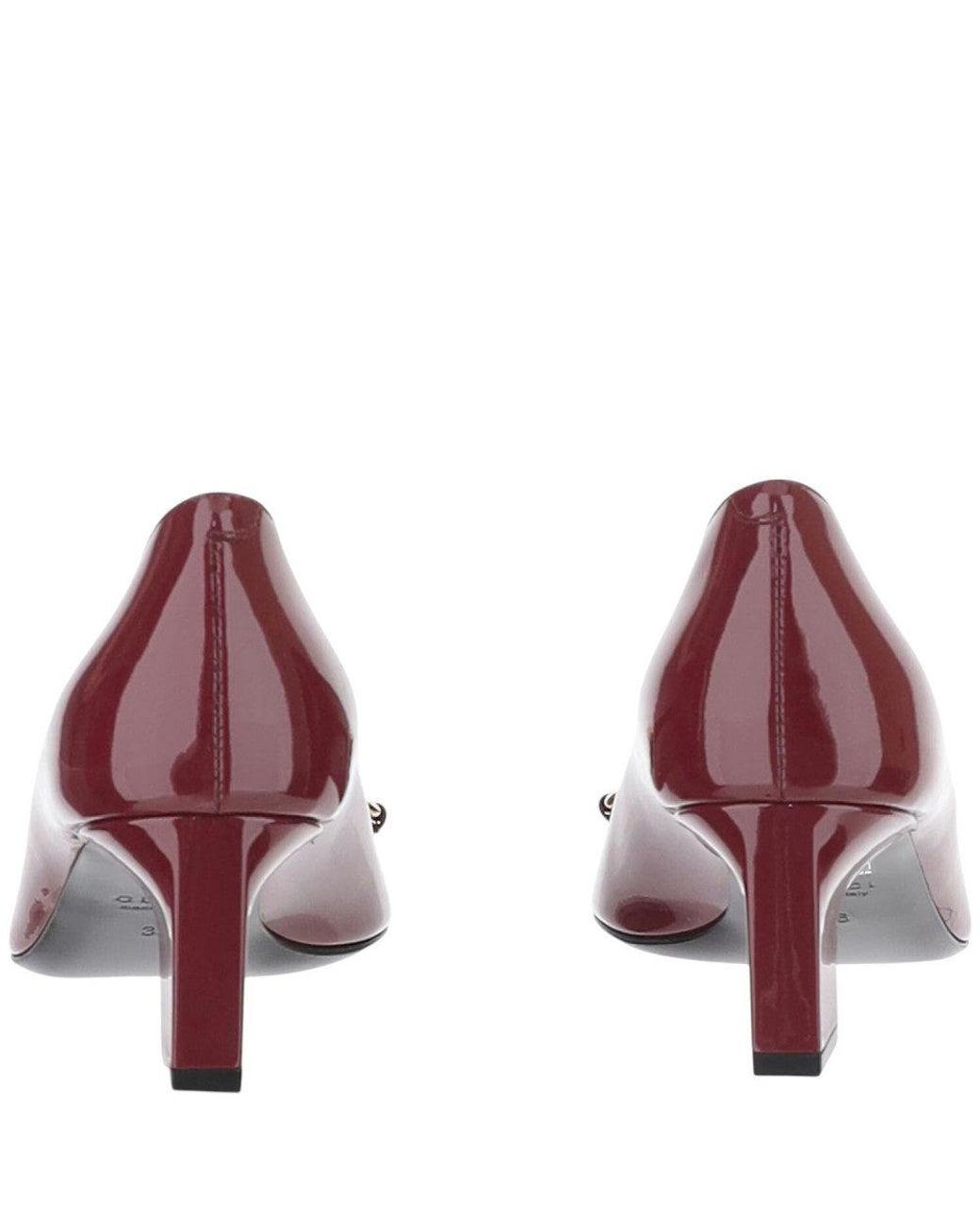 Gucci Purple Burgundy Horsebit Pumps