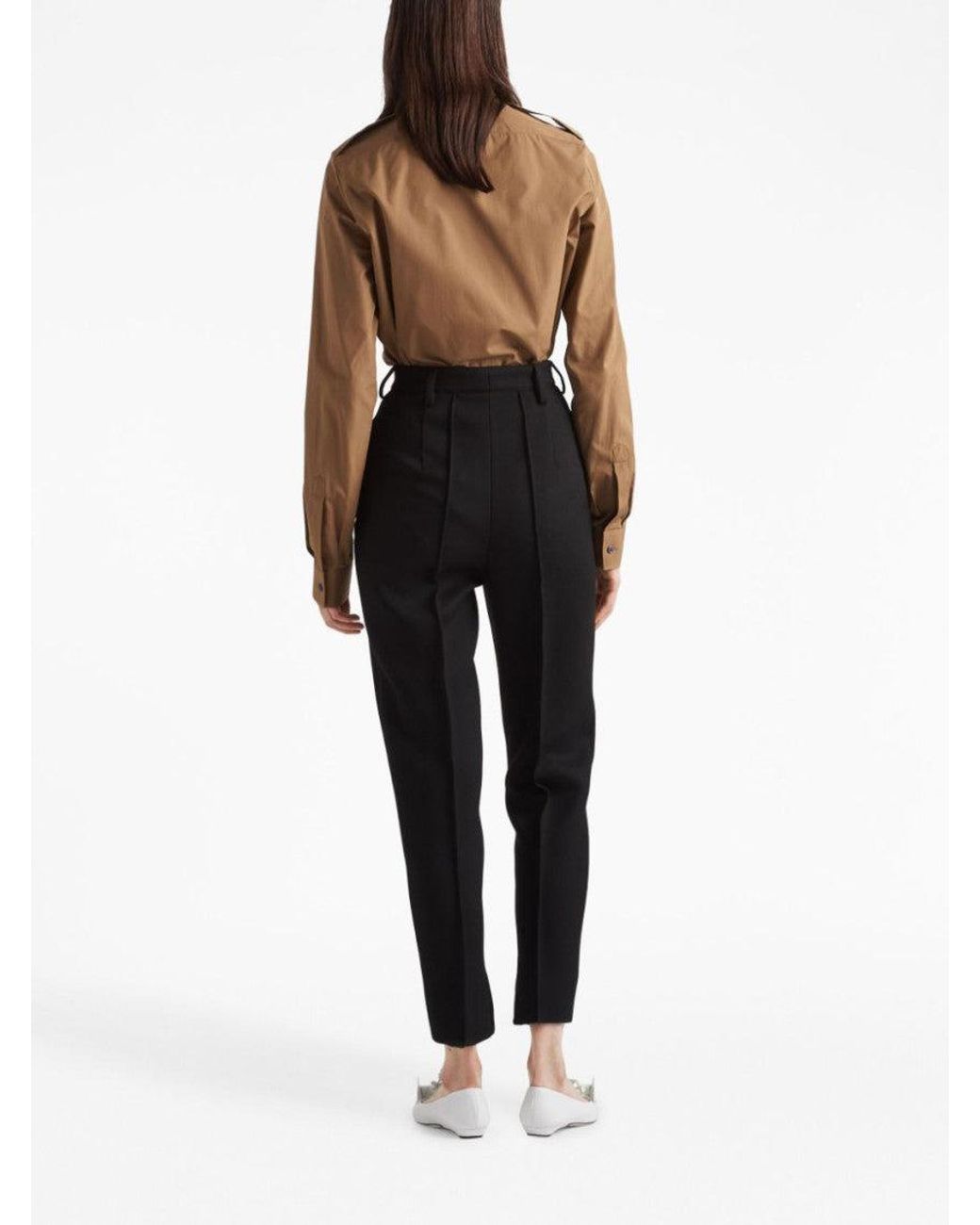 Prada Black Slim-Fit Trousers