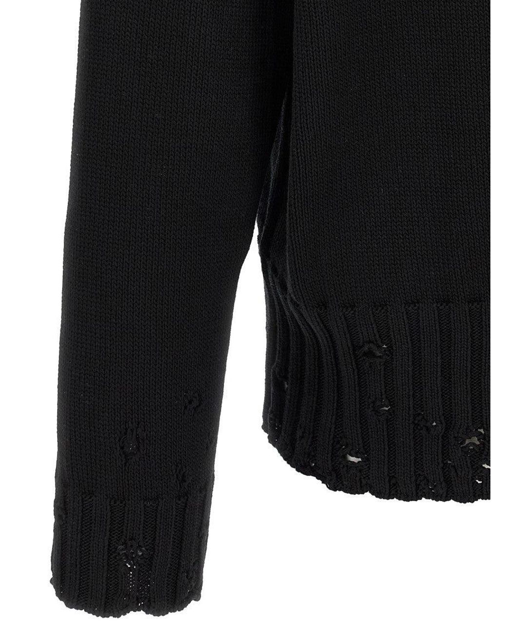 Marni Black Logo Embroidery Cardigan for men