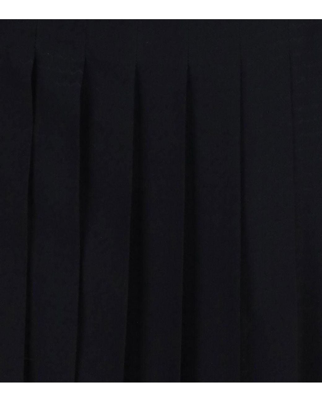 Fendi Black Shirt Collar Midi Dress