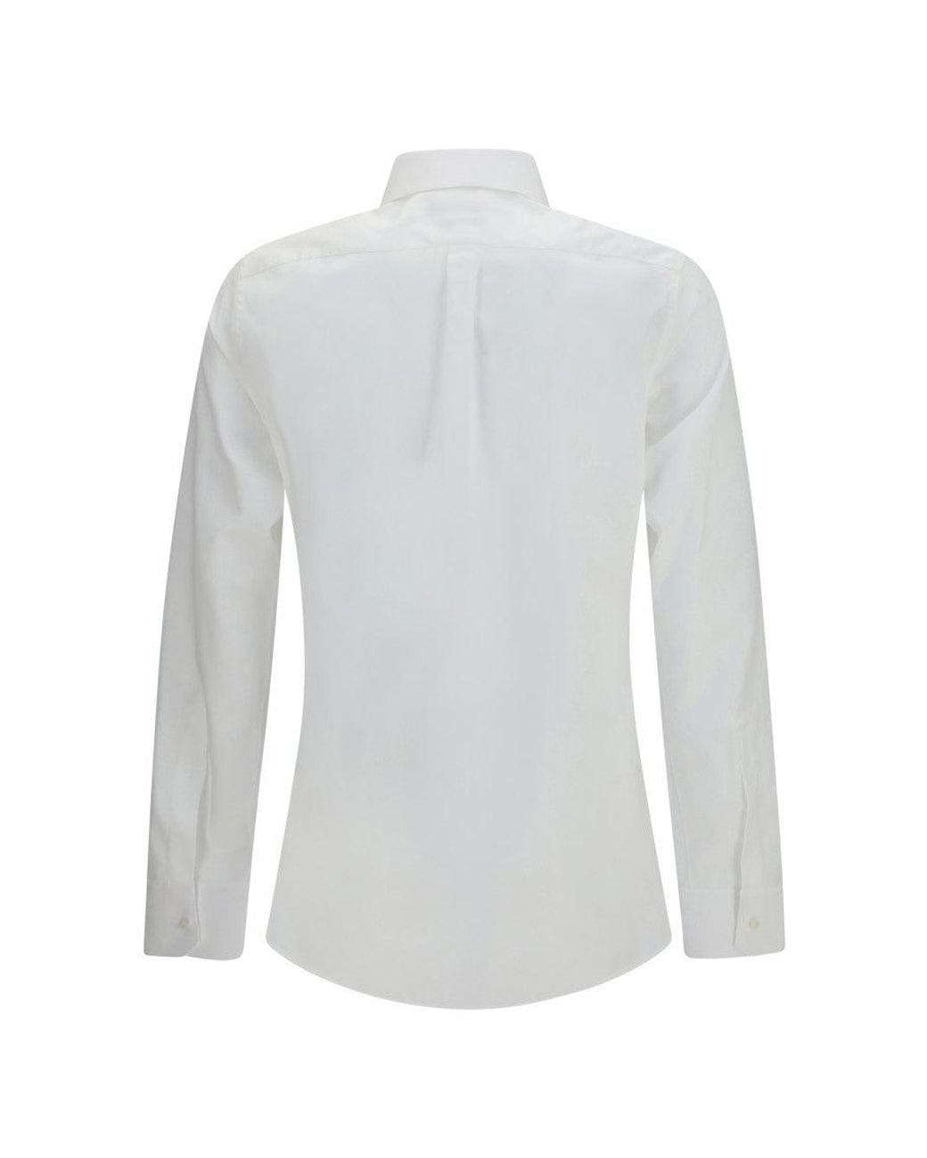 Dolce & Gabbana White Tailored Solid Shirt for men